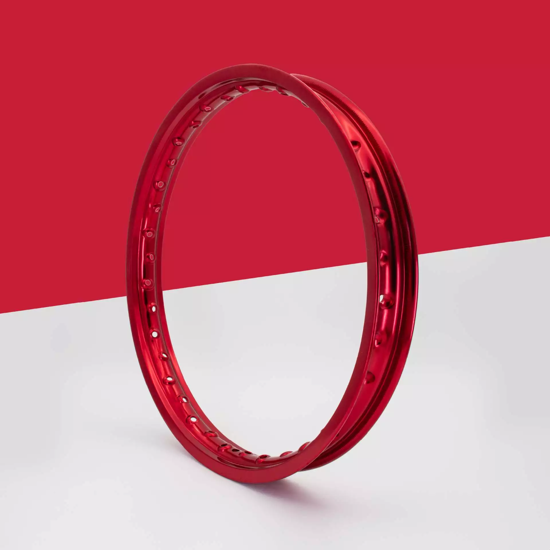 Felge / Felgenring Rot 1,5 x 16 Aluminium eloxiert – passend für Simson