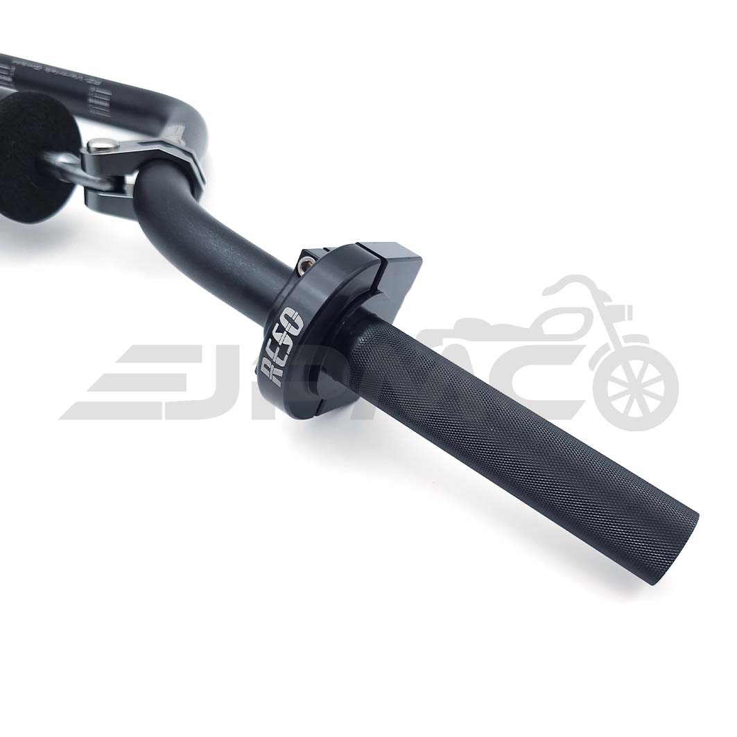 RESO Schnellgasgriff ALU schwarz eloxiert, passend für Simson 22mm Lenker PWK, Mikuni, BVF RESO Schnellgasgriff ALU schwarz eloxiert, passend für Simson 22mm Lenker PWK, Mikuni, BVF