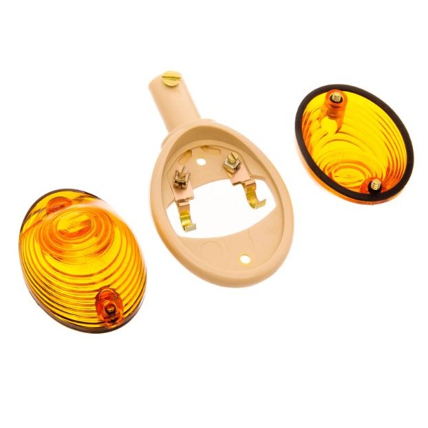 Set: 2 Blinker, alte Bauform (Ochsenauge) - Simson KR51/1 Schwalbe, SR4-2 Star, SR4-3 Sperber, SR4-4 Habicht - MZ Set: 2 Blinker, alte Bauform (Ochsenauge) - Simson KR51/1 Schwalbe, SR4-2 Star, SR4-3 Sperber, SR4-4 Habicht - MZ