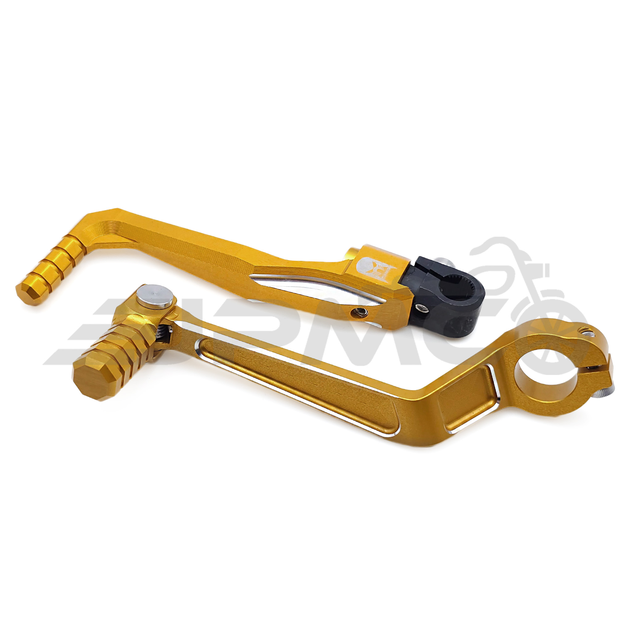 CNC Kickstarter & CNC Schalthebel Set von PZ-Tuning f. Simson – GEN2 - Gold