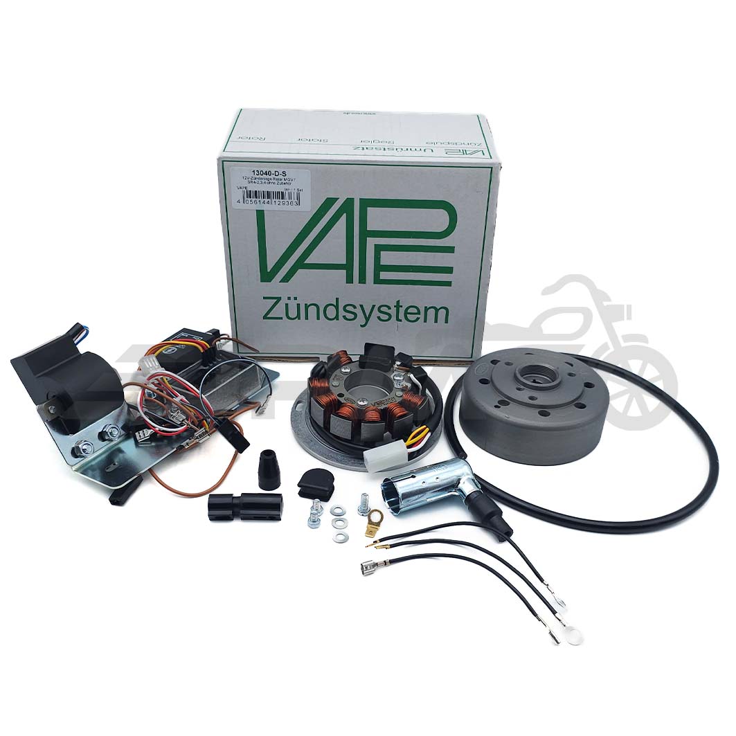 SET Umrüstsatz 12V-Zündanlage VAPE (M-G-V) für SR4-2, SR4-3, SR4-4 - ohne Zubehör SET Umrüstsatz 12V-Zündanlage VAPE (M-G-V) für SR4-2, SR4-3, SR4-4 - ohne Zubehör