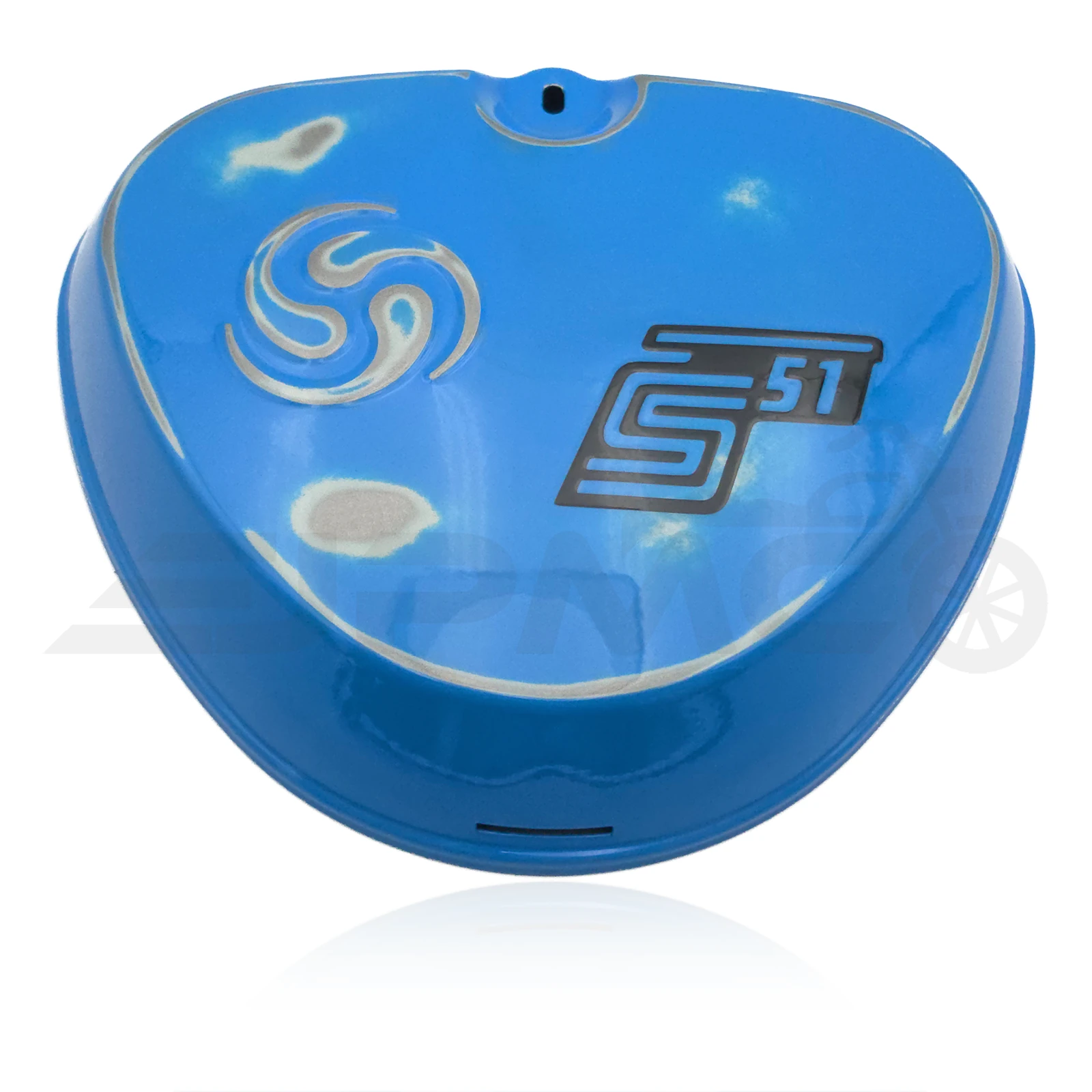 Retro-Tank-Set für Simson S51 / S70 – mit eckigen Seitendeckeln - Blau
