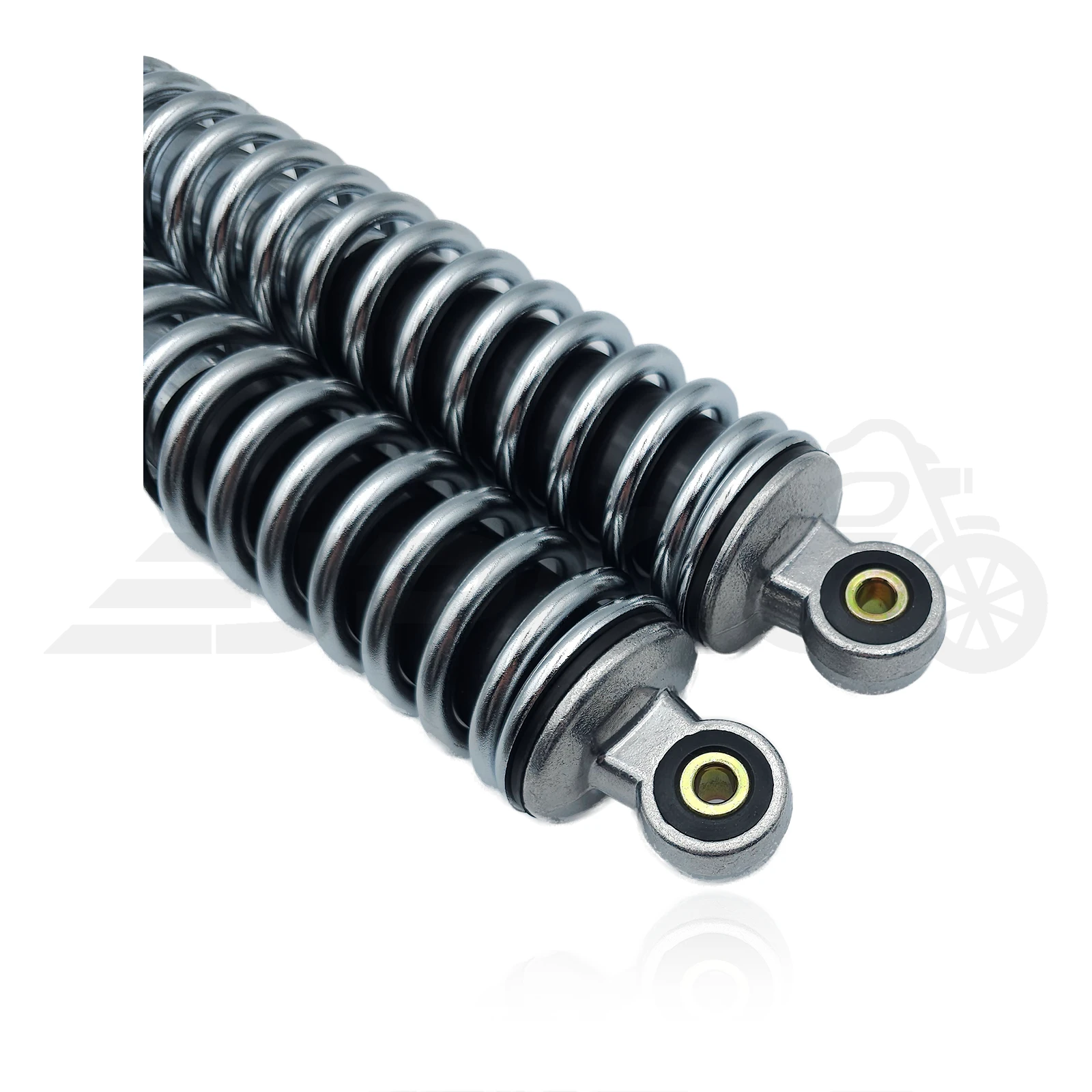 SWH Sport Federbein-Set für Simson – 365 mm, Schwarz/Chrom