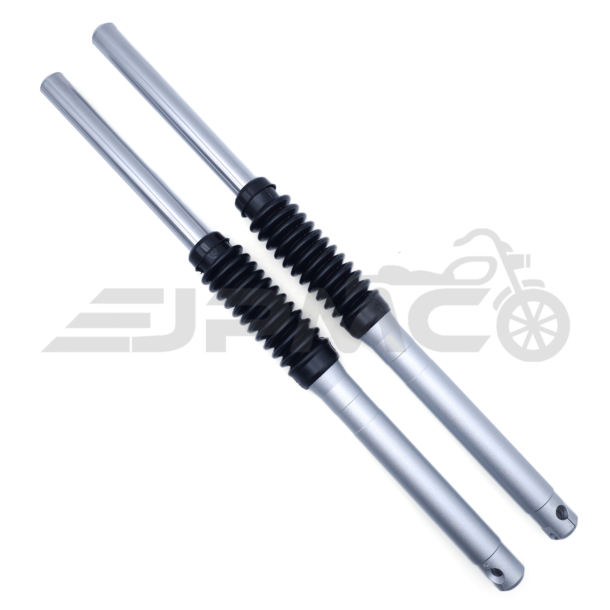 Set: Telegabel für Trommelbremse, Silber - Simson S50, S51, S53, S70, S83 Set: Telegabel für Trommelbremse, Silber - Simson S50, S51, S53, S70, S83