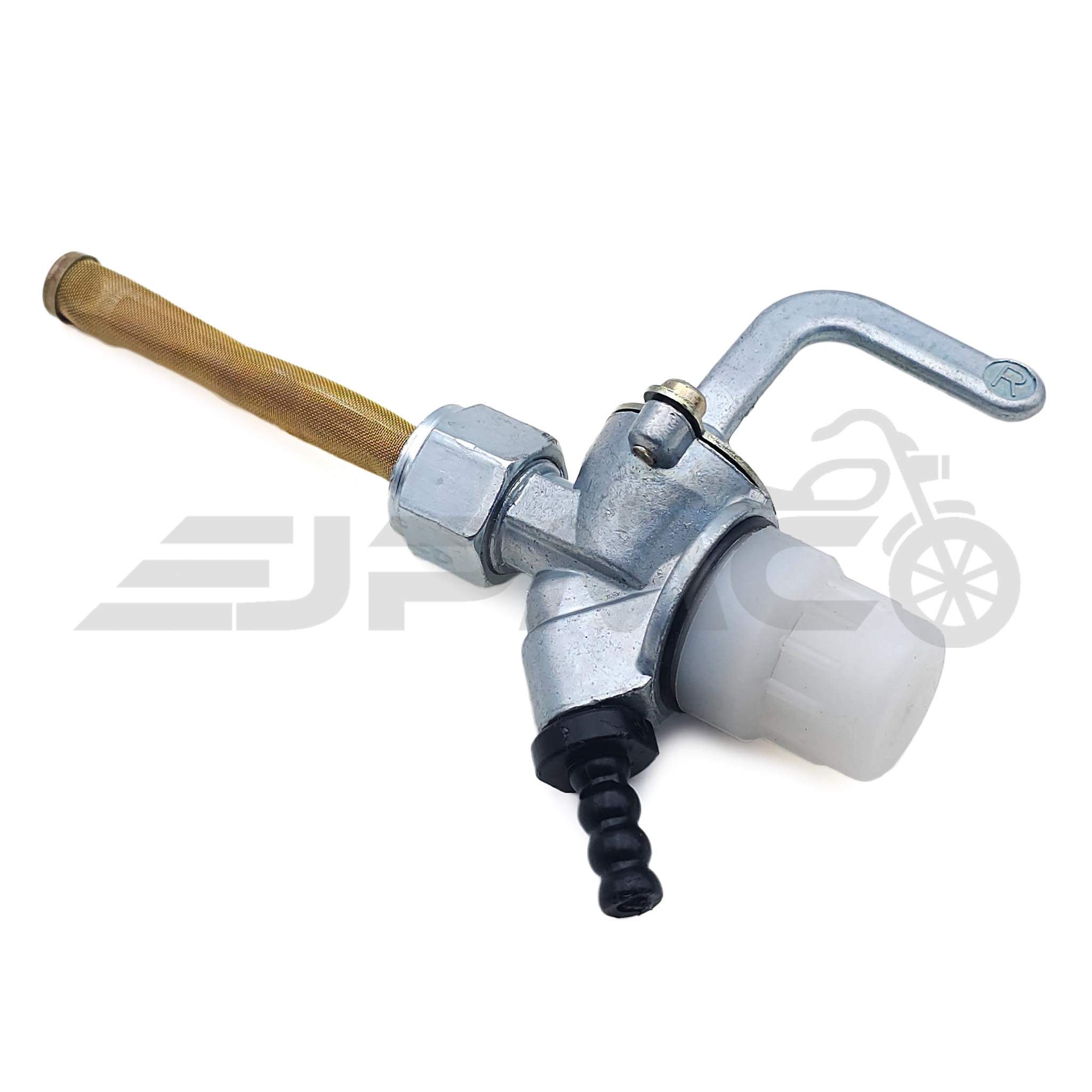 Benzinhahn mit Wassersack, weiß, Original DDR-Design, passend für Simson KR51, SR50, SR80