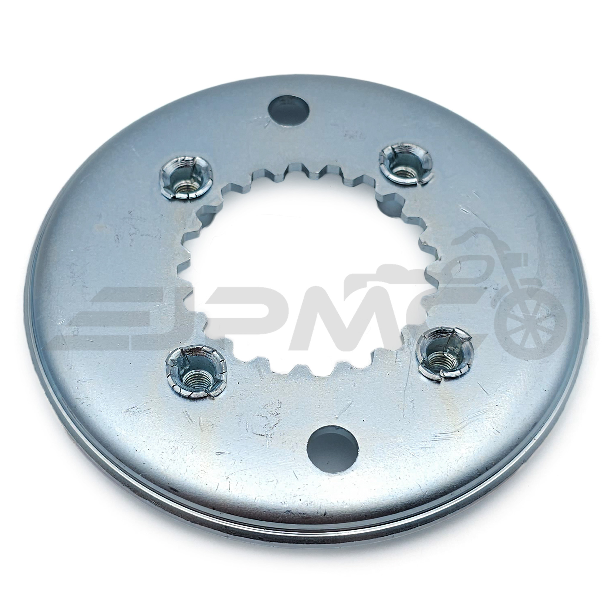 Kupplungsplatte 4 Noppen Ausführung silber für Simson