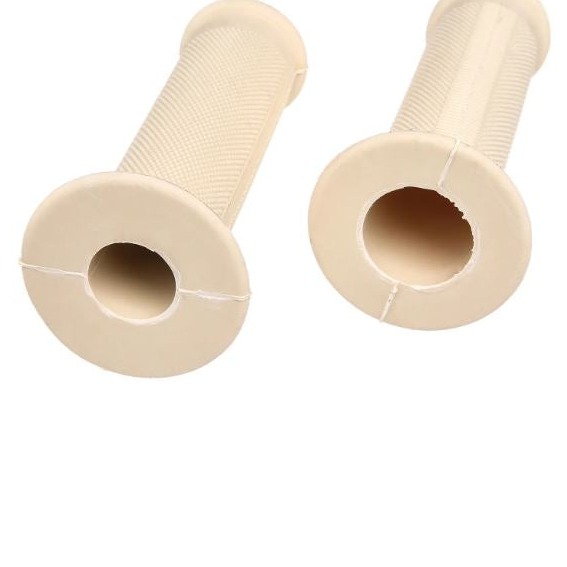 Set: 2 Lenkergriffgummis in Elfenbein - für Simson KR51 Schwalbe, SR4-2, SR4-3, SR4-4 - MZ ES, ETS, AWO Set: 2 Lenkergriffgummis in Elfenbein - für Simson KR51 Schwalbe, SR4-2, SR4-3, SR4-4 - MZ ES, ETS, AWO
