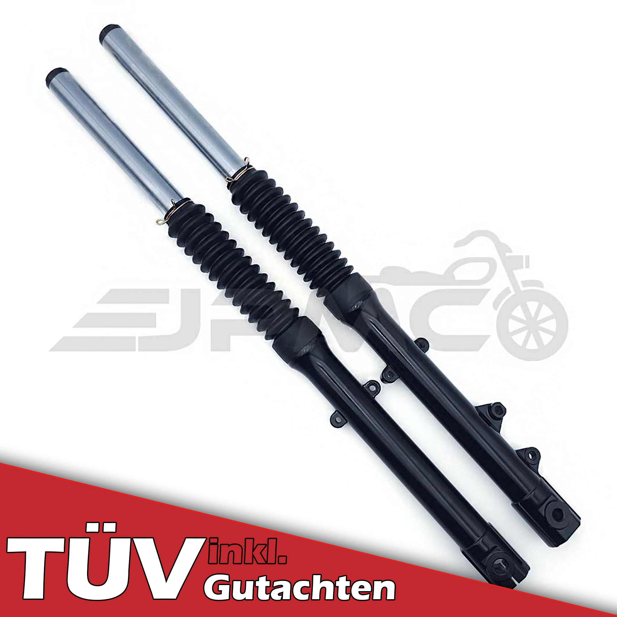 PZ Scheibenbremstelegabel mit Teilegutachten - schwarz
