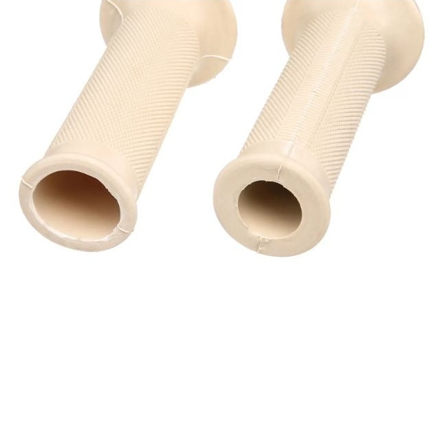 Set: 2 Lenkergriffgummis in Elfenbein - für Simson KR51 Schwalbe, SR4-2, SR4-3, SR4-4 - MZ ES, ETS, AWO Set: 2 Lenkergriffgummis in Elfenbein - für Simson KR51 Schwalbe, SR4-2, SR4-3, SR4-4 - MZ ES, ETS, AWO