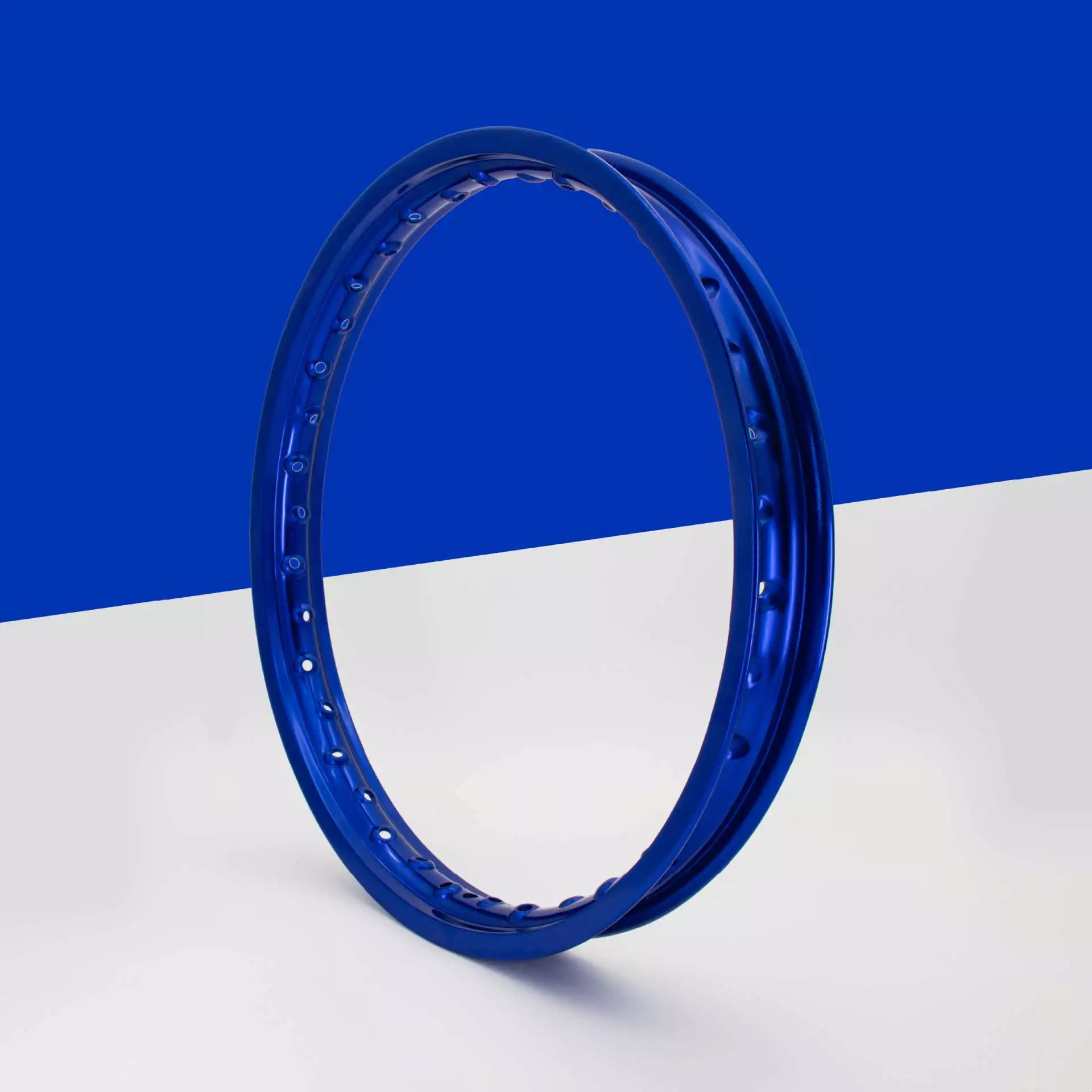 Felge / Felgenring Blau 1,5 x 16 Aluminium eloxiert – passend für Simson