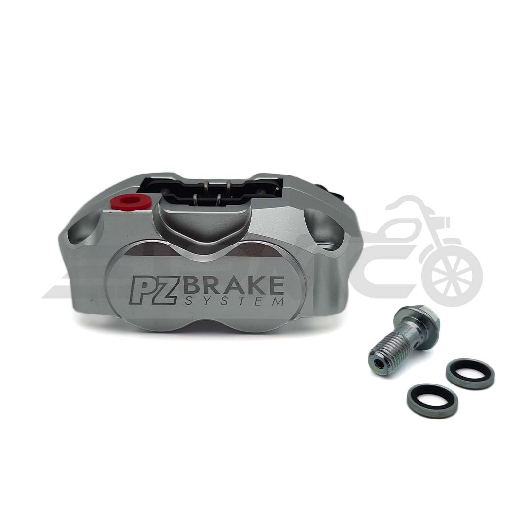 4 Kolben CNC Bremssattel Silber inkl. Teilegutachten für Simson S50, S51 4 Kolben CNC Bremssattel Silber inkl. Teilegutachten für Simson S50, S51