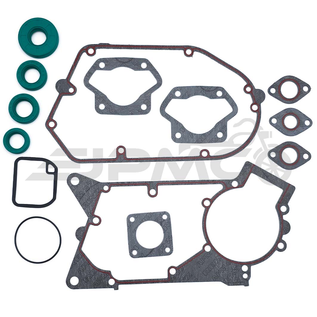 SET: Motor-Dichtungssatz Schmitt "Plus" + Wellendichtringe grün f. Motortyp M500 - Simson S51, SR50, S53, KR51/2, DUO 4/2 SET: Motor-Dichtungssatz Schmitt "Plus" + Wellendichtringe grün f. Motortyp M500 - Simson S51, SR50, S53, KR51/2, DUO 4/2