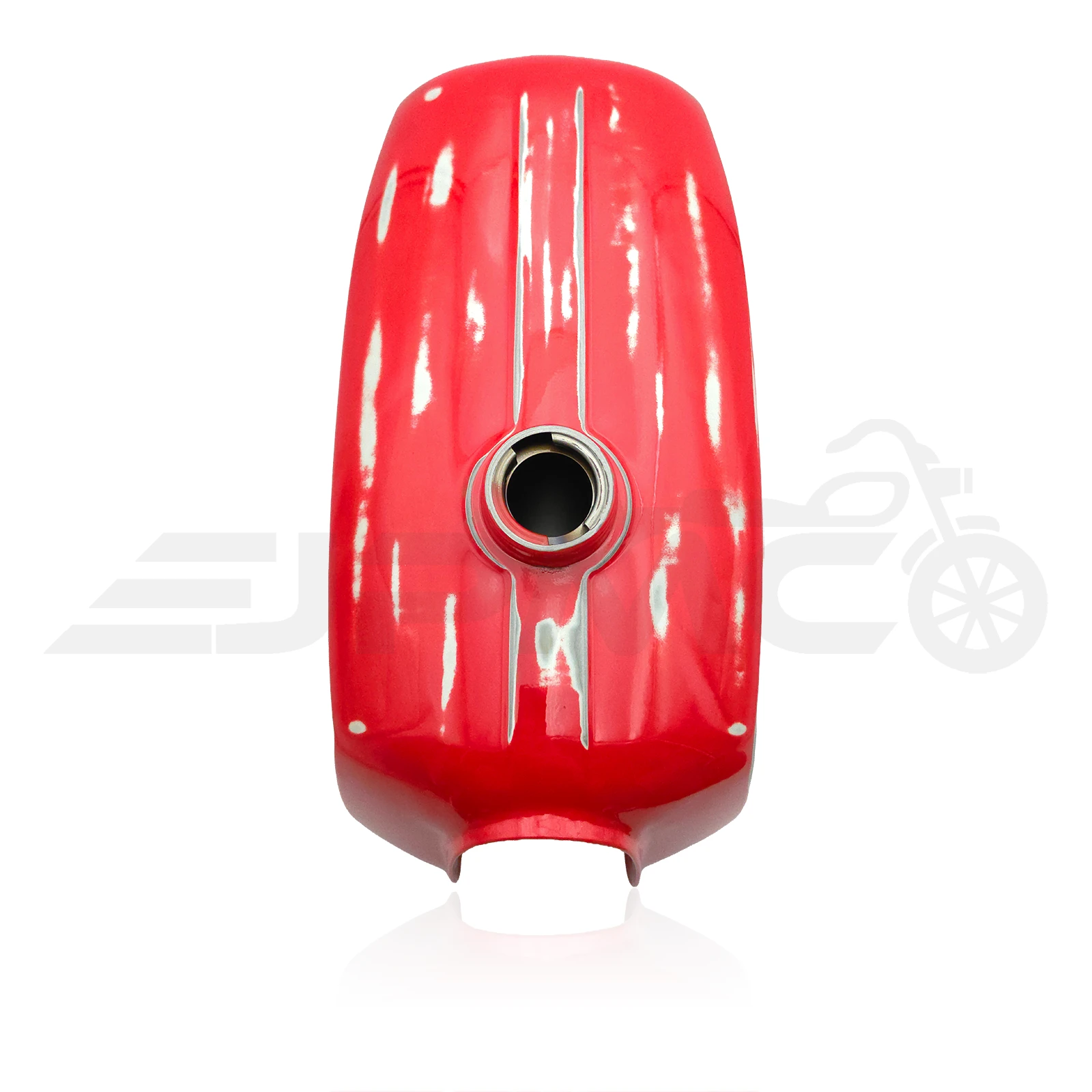 Retro-Tank-Set für Simson S51 / S70 – mit eckigen Seitendeckeln - Rot