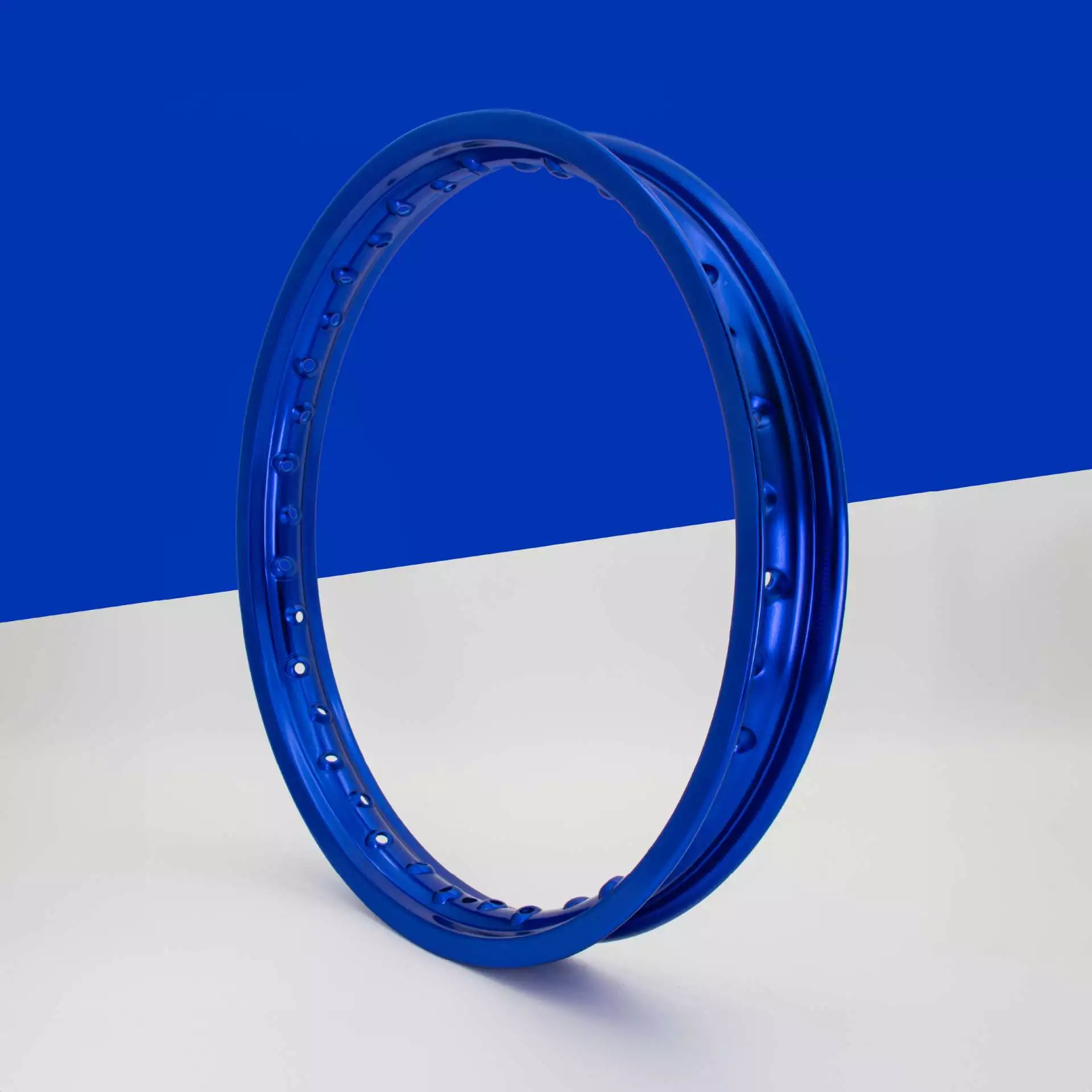 Felge / Felgenring Blau 1,6 x 16 Aluminium eloxiert – passend für Simson