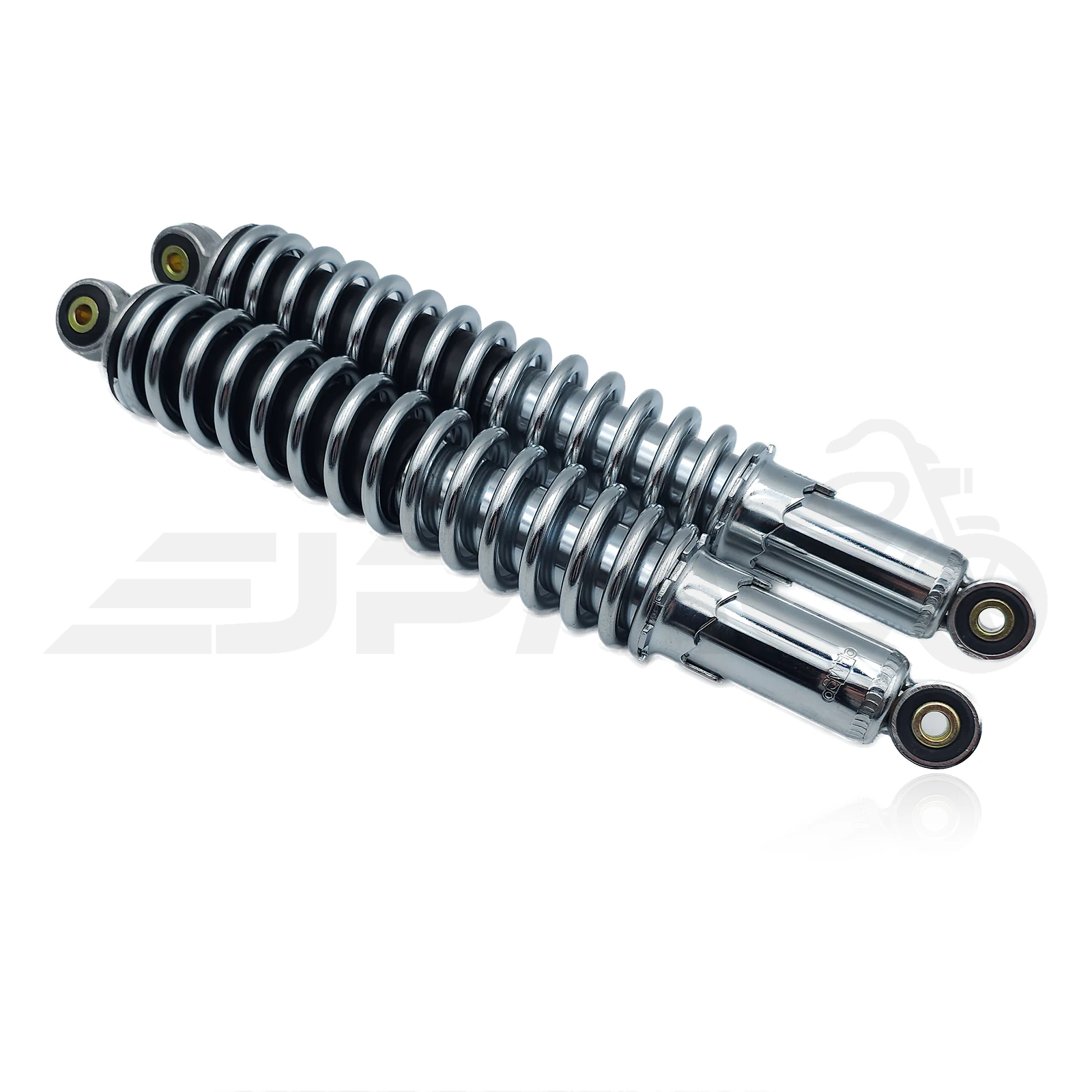 SWH Sport Federbein-Set für Simson – 365 mm, Schwarz/Chrom