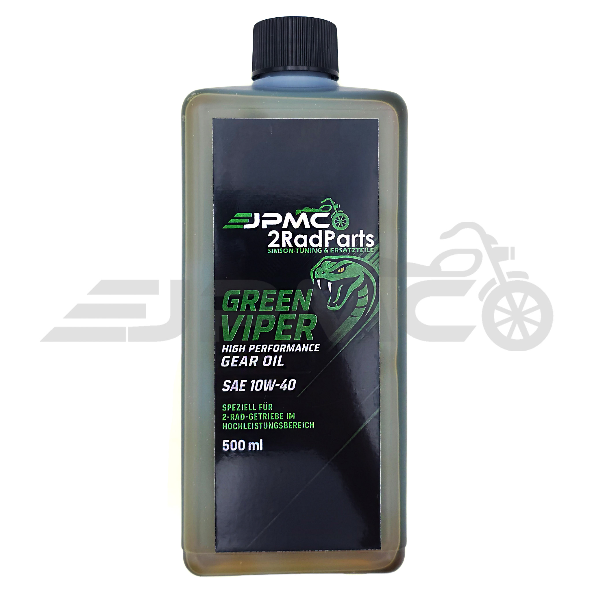 Green Viper Getriebeöl 10W-40 | Hochleistungsöl für 2-Takt Getriebe – 500ml | Grün Green Viper Getriebeöl 10W-40 | Hochleistungsöl für 2-Takt Getriebe – 500ml | Grün