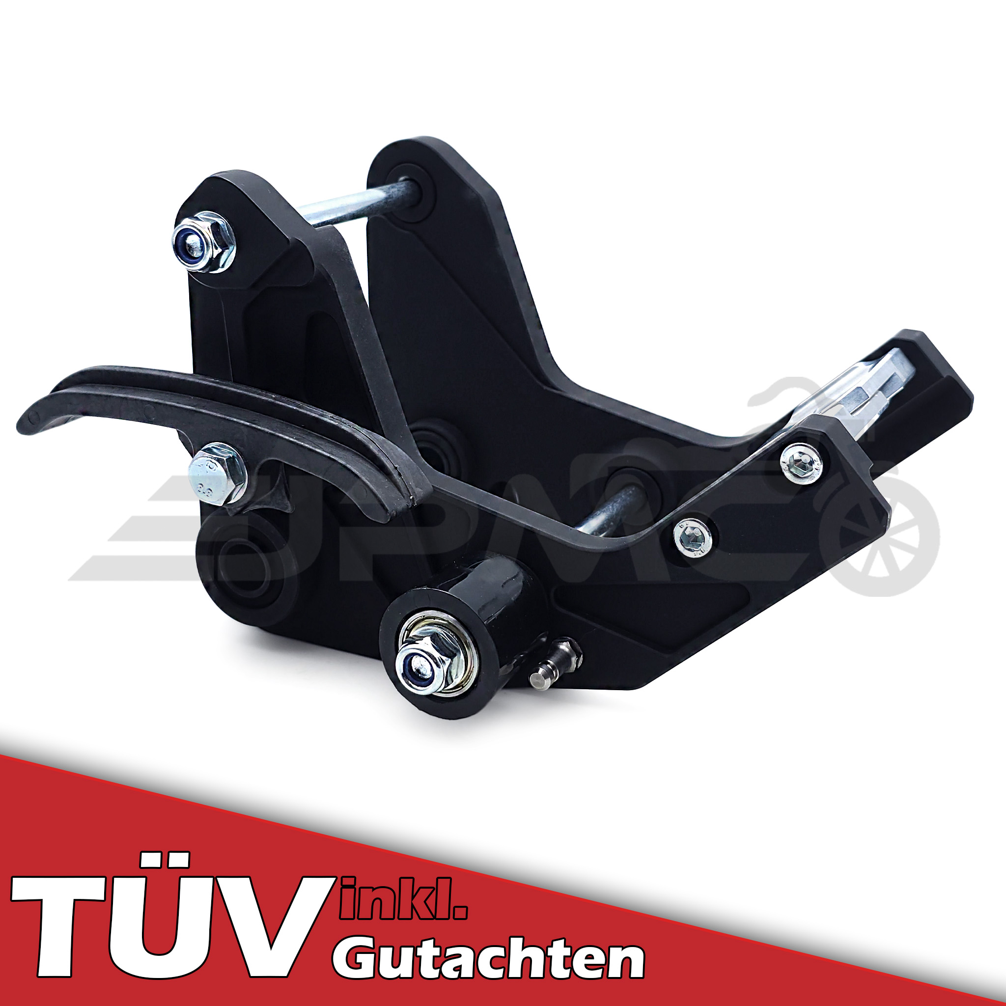 PZ CNC Motorhalter mit Kettenführung Simson S51 - mit Teilegutachten