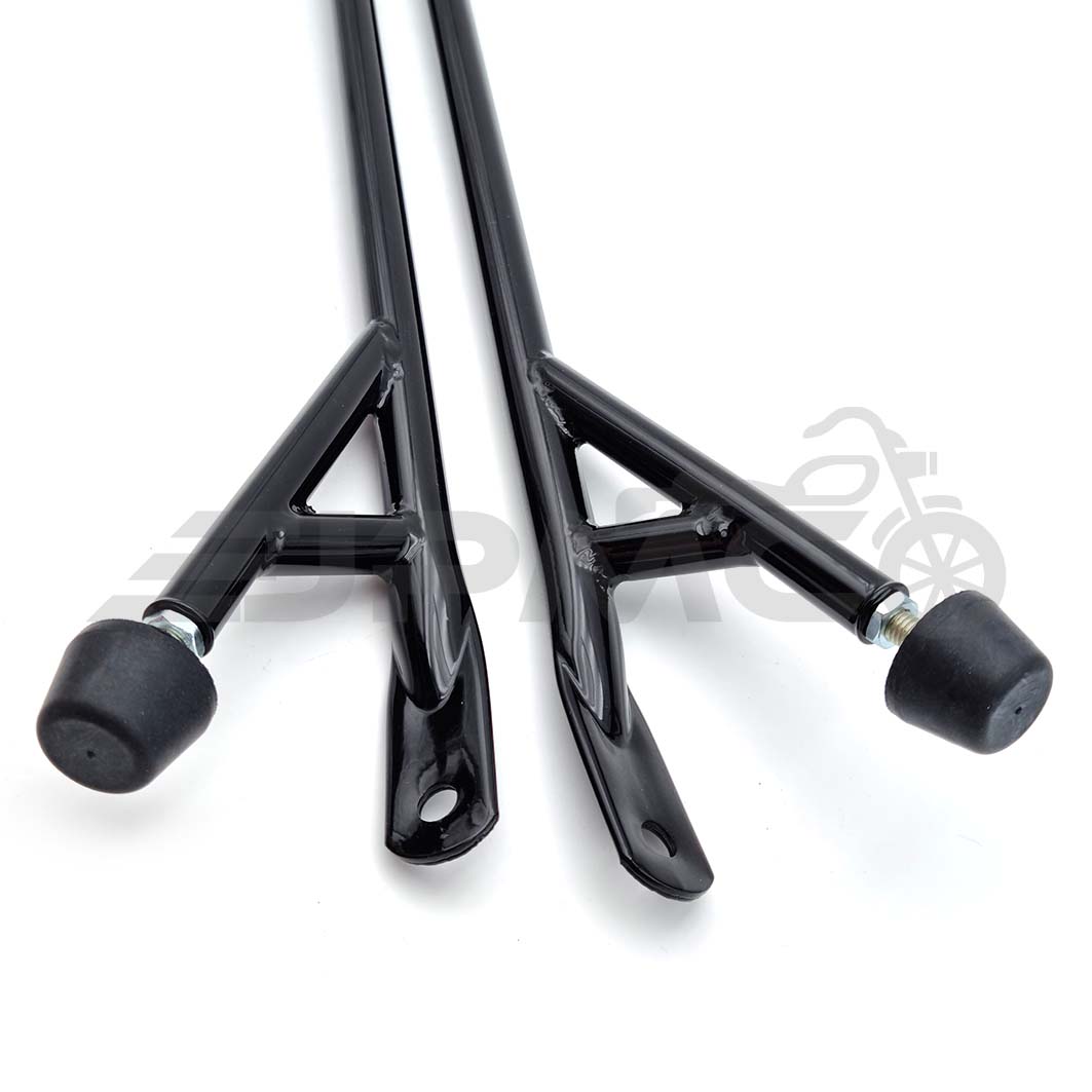 SET Enduro-Streben | Unterzugsstreben mit Lenkanschlag - schwarz für Simson S51, S50, S70 SET Enduro-Streben | Unterzugsstreben mit Lenkanschlag - schwarz für Simson S51, S50, S70