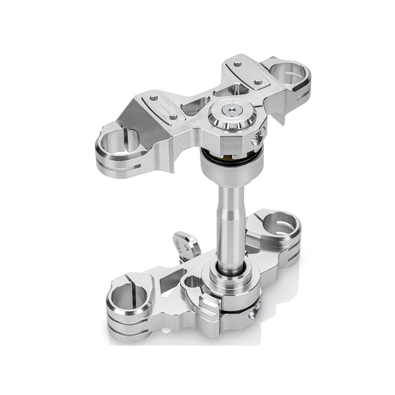 PZ Gabelbrücke | Version 2025 | mit Teilegutachten CNC gefräst f. Simson S50, S51 | Alu Natur