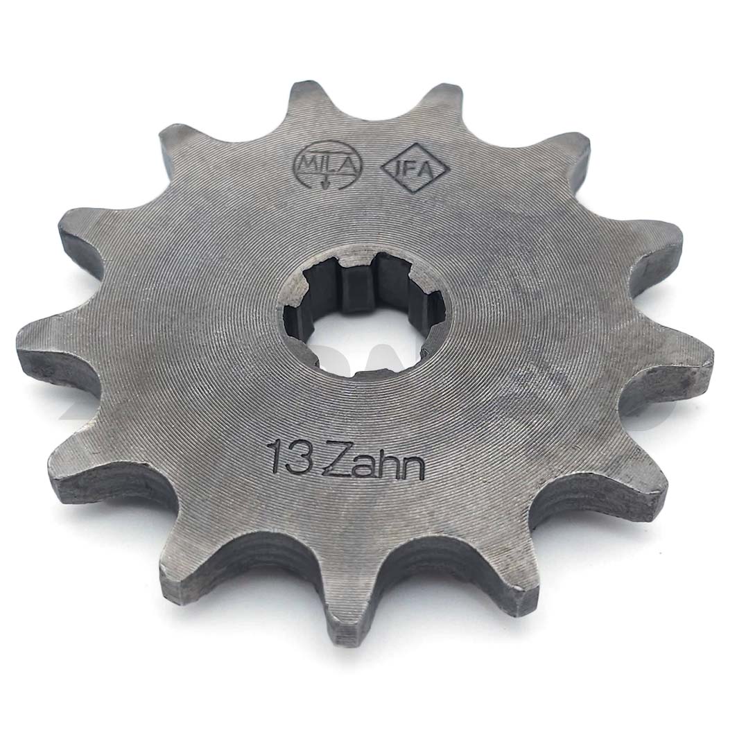 Ritzel, kleines Kettenrad, 13 Zahn - für Simson S50, KR51/1 Schwalbe, SR4-2 Star, SR4-3 Sperber, SR4-4 Habicht Ritzel, kleines Kettenrad, 13 Zahn - für Simson S50, KR51/1 Schwalbe, SR4-2 Star, SR4-3 Sperber, SR4-4 Habicht