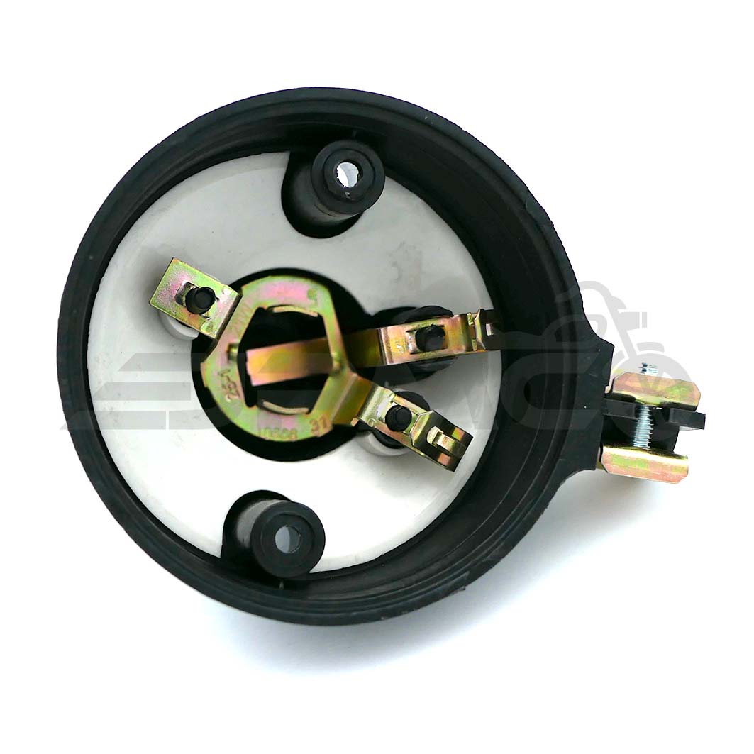 Set: 2 Blinker vorn, rund in Schwarz mit orangenem Glas - Simson S50, S51, S70, SR50, SR80, MZ ETZ, TS Set: 2 Blinker vorn, rund in Schwarz mit orangenem Glas - Simson S50, S51, S70, SR50, SR80, MZ ETZ, TS