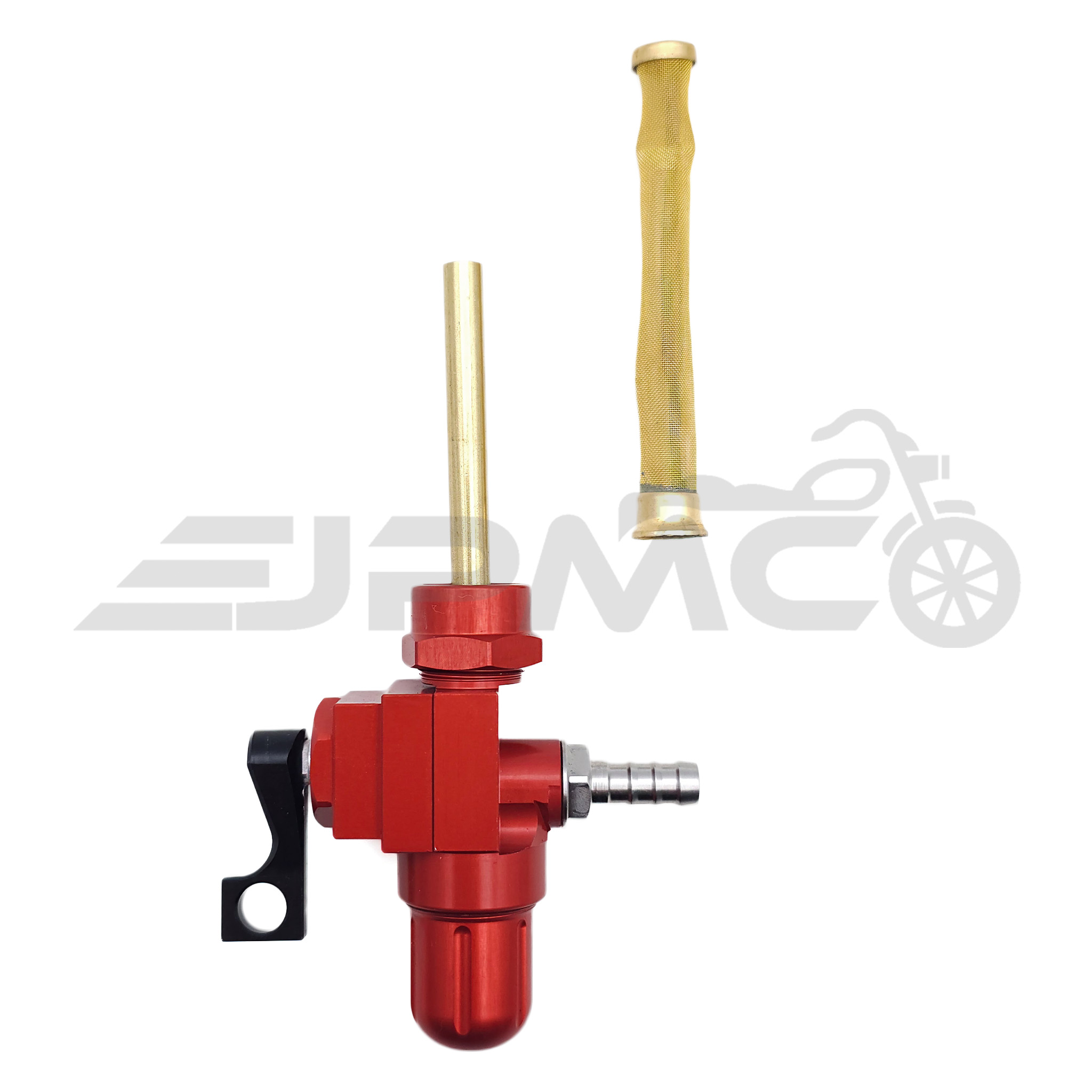 CNC Benzinhahn eloxiert 400 ml pro Minute - rot