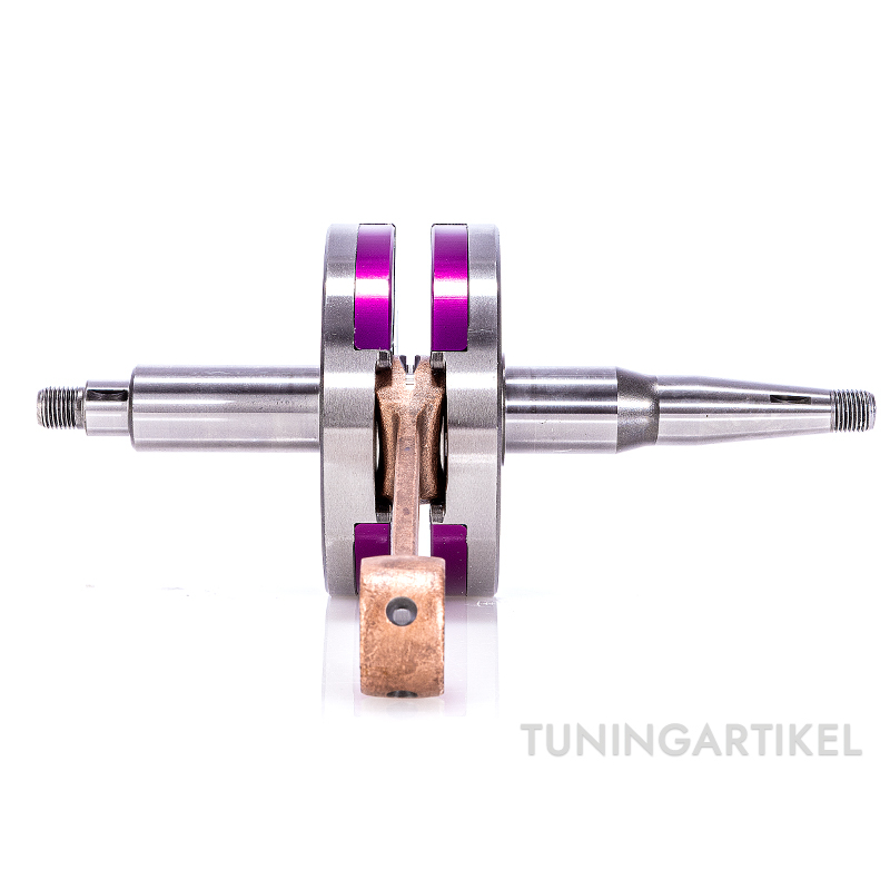 PZ MTX130 Schmiede-Kurbelwelle mit Hartmetalleinsätzen, High-End Rennkurbelwelle für extreme Simson-Motoren
