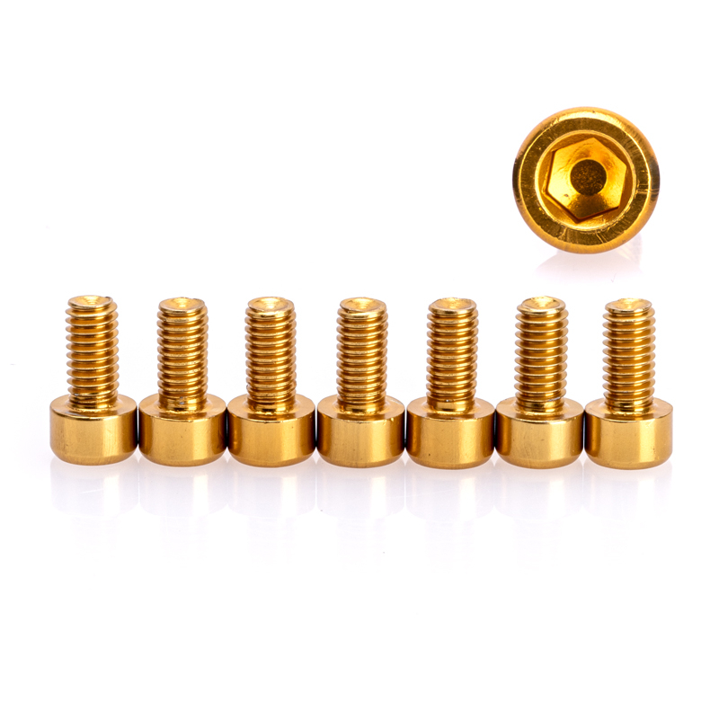 Schraubensatz für Simson Schutzblech hinten | Sitzbank - Gold