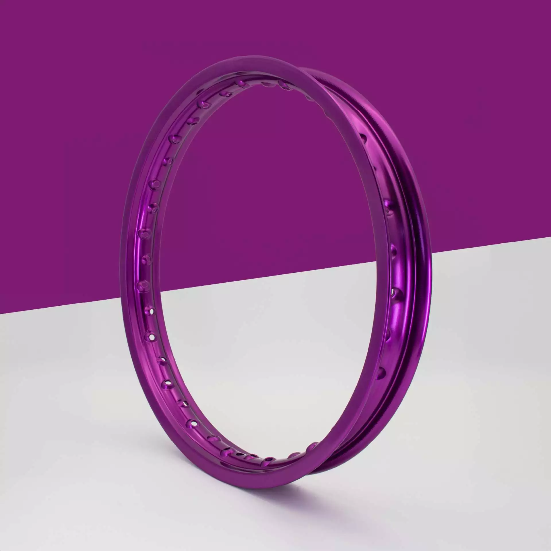 Felge / Felgenring Lila 1,6 x 16 Aluminium eloxiert – passend für Simson