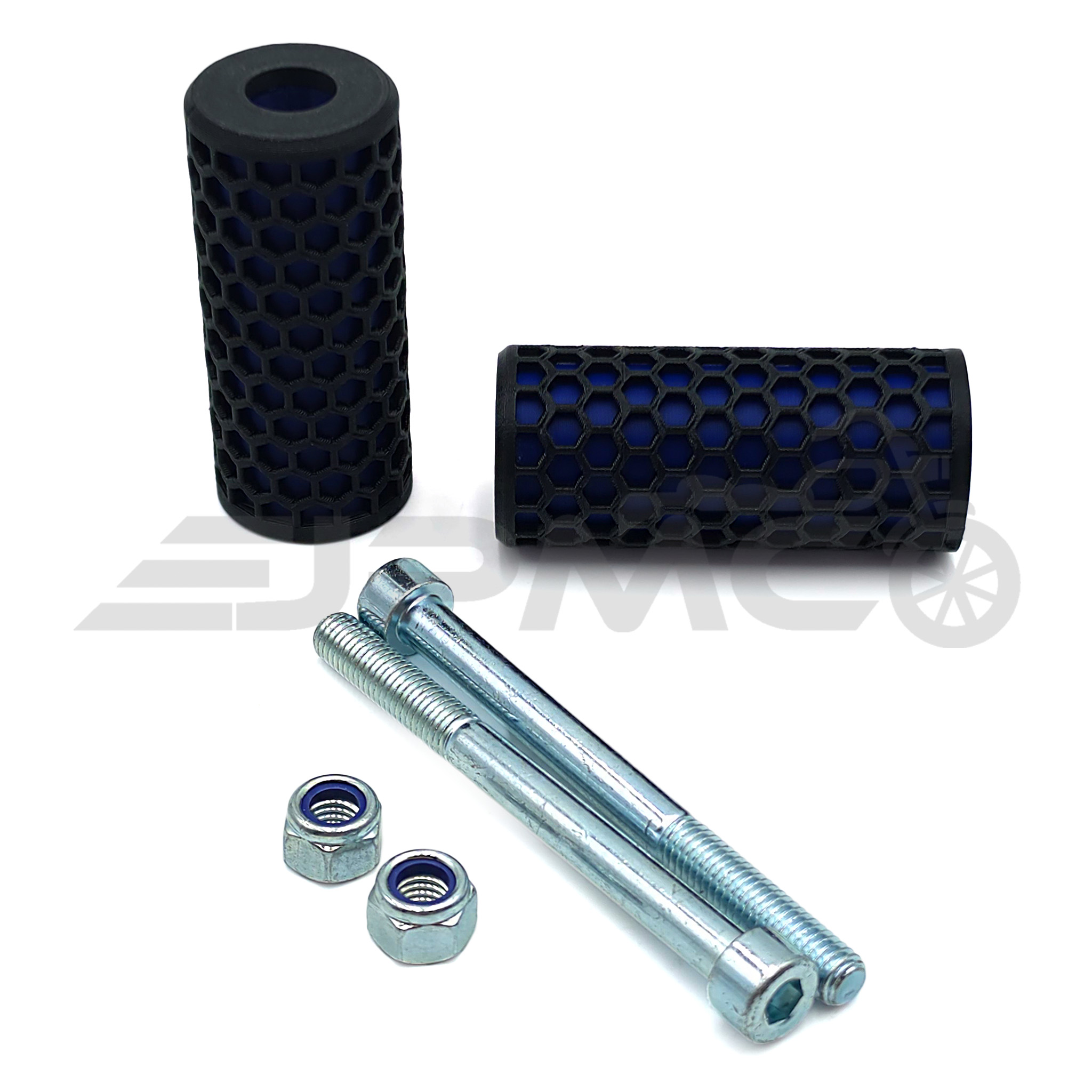 SET Sturzpads Waben - 3D-Druck - für Simson S50, S51 - blau