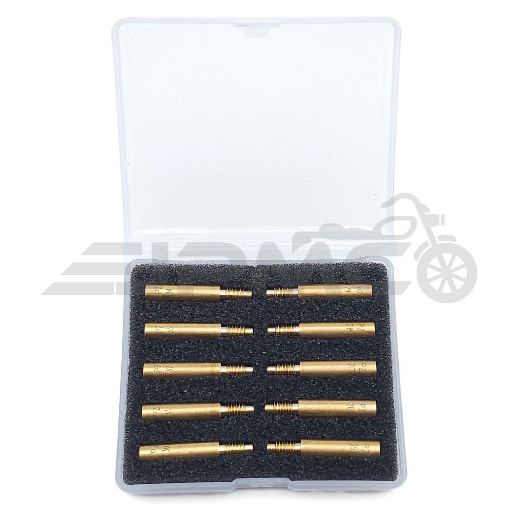 PZ Leerlaufdüsen Set | 10stk. - passend für PZR, RVFK, ZT & BVF Vergasern PZ Leerlaufdüsen Set | 10stk. - passend für PZR, RVFK, ZT & BVF Vergasern