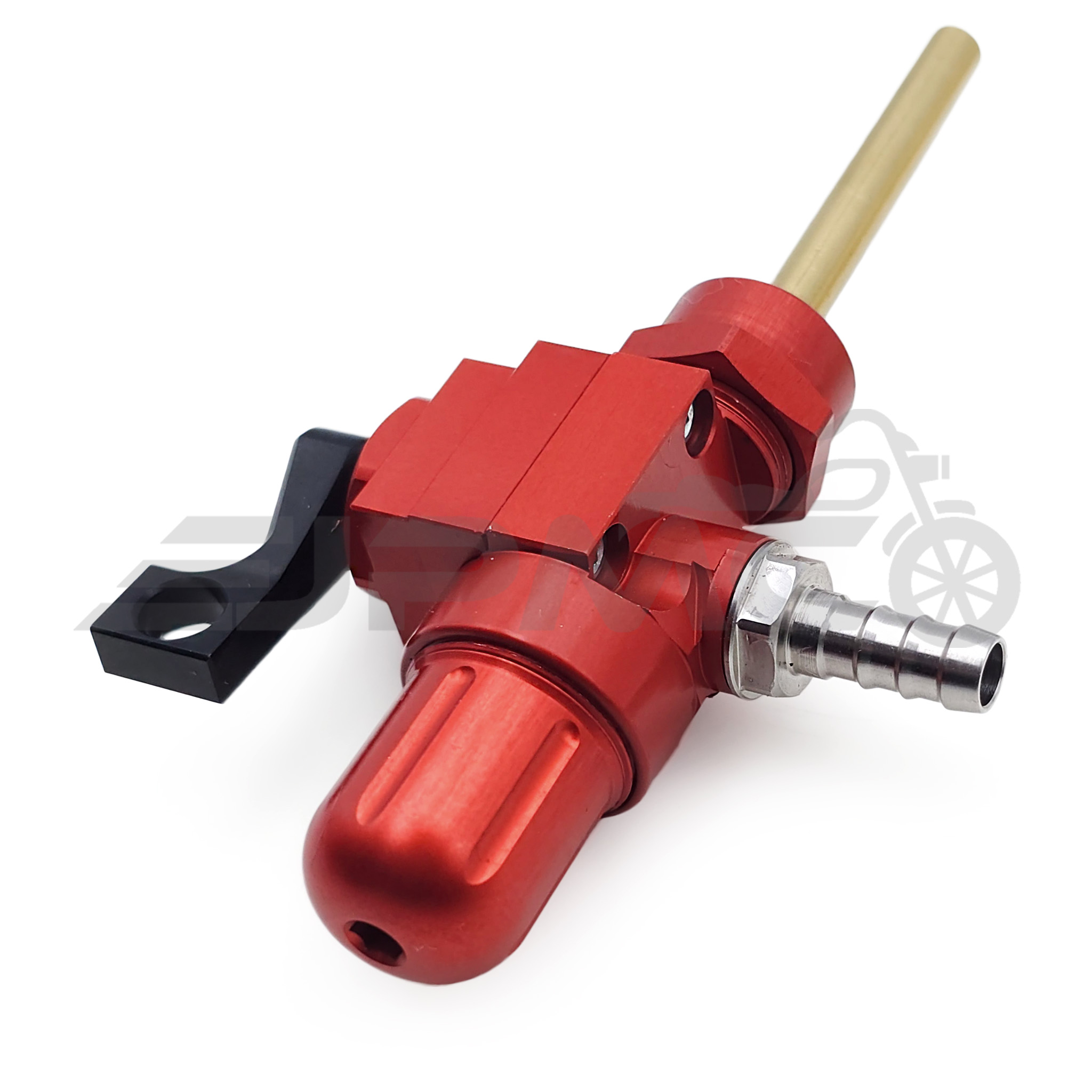 CNC Benzinhahn eloxiert 400 ml pro Minute - rot