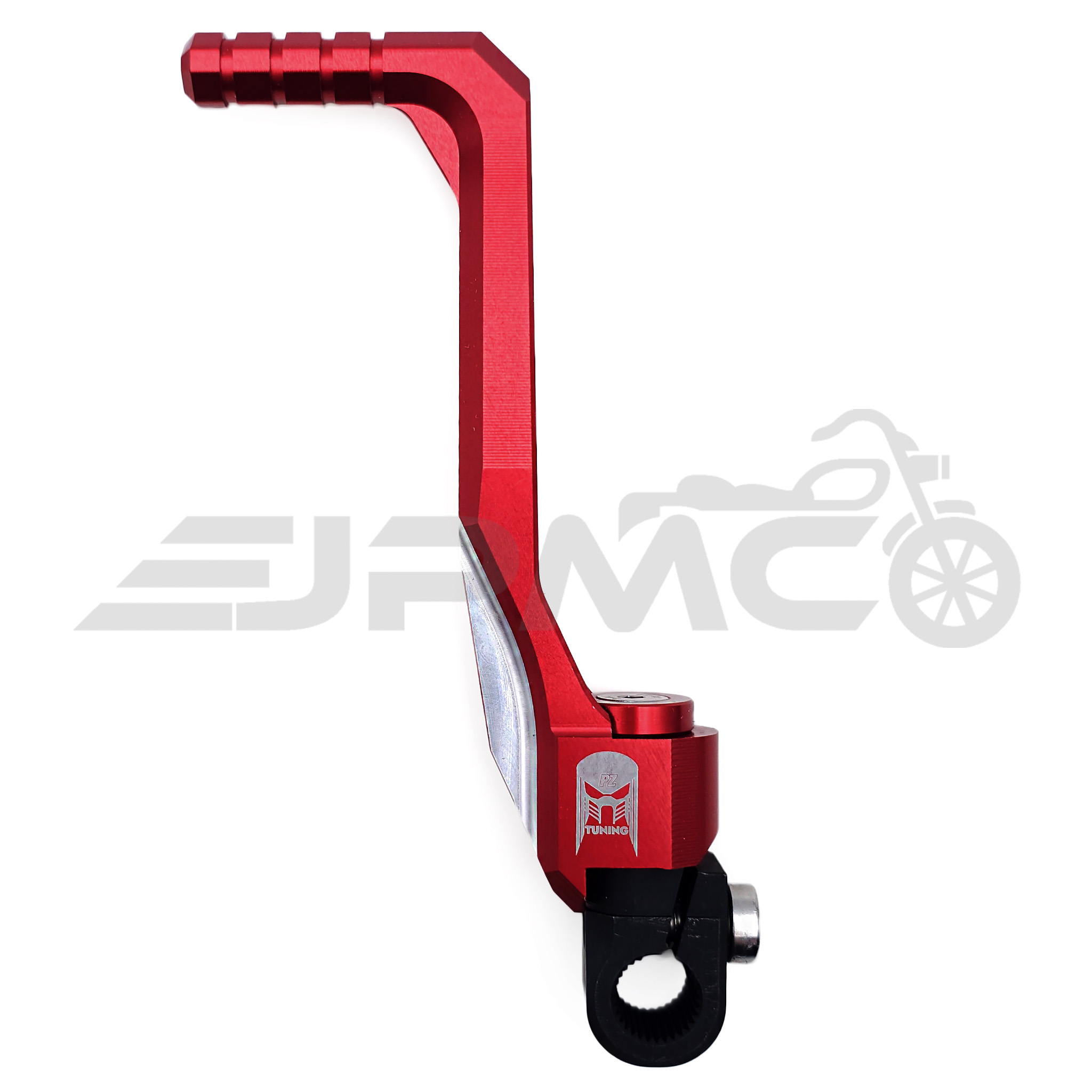 CNC Kickstarter & CNC Schalthebel Set von PZ-Tuning f. Simson – GEN2 - Rot