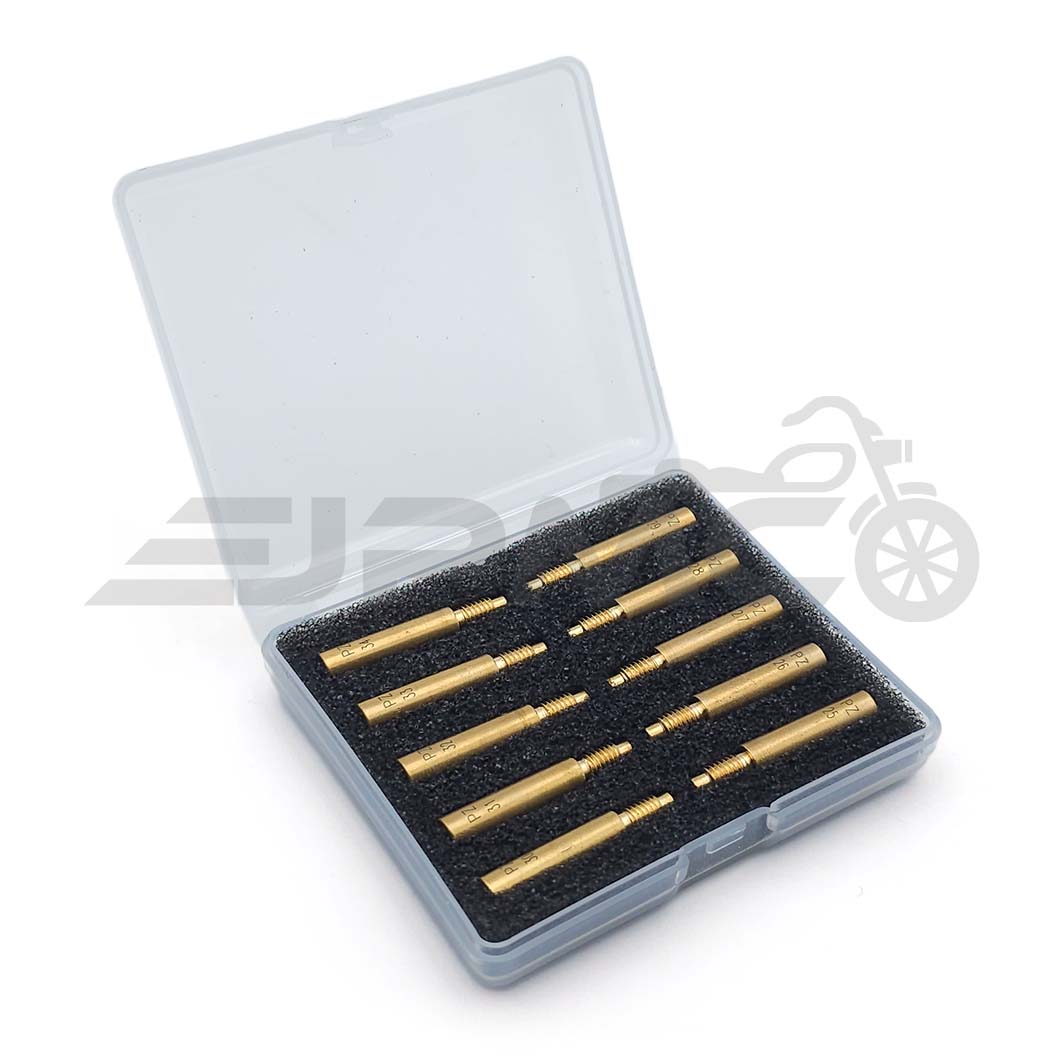 PZ Leerlaufdüsen Set | 10stk. - passend für PZR, RVFK, ZT & BVF Vergasern PZ Leerlaufdüsen Set | 10stk. - passend für PZR, RVFK, ZT & BVF Vergasern
