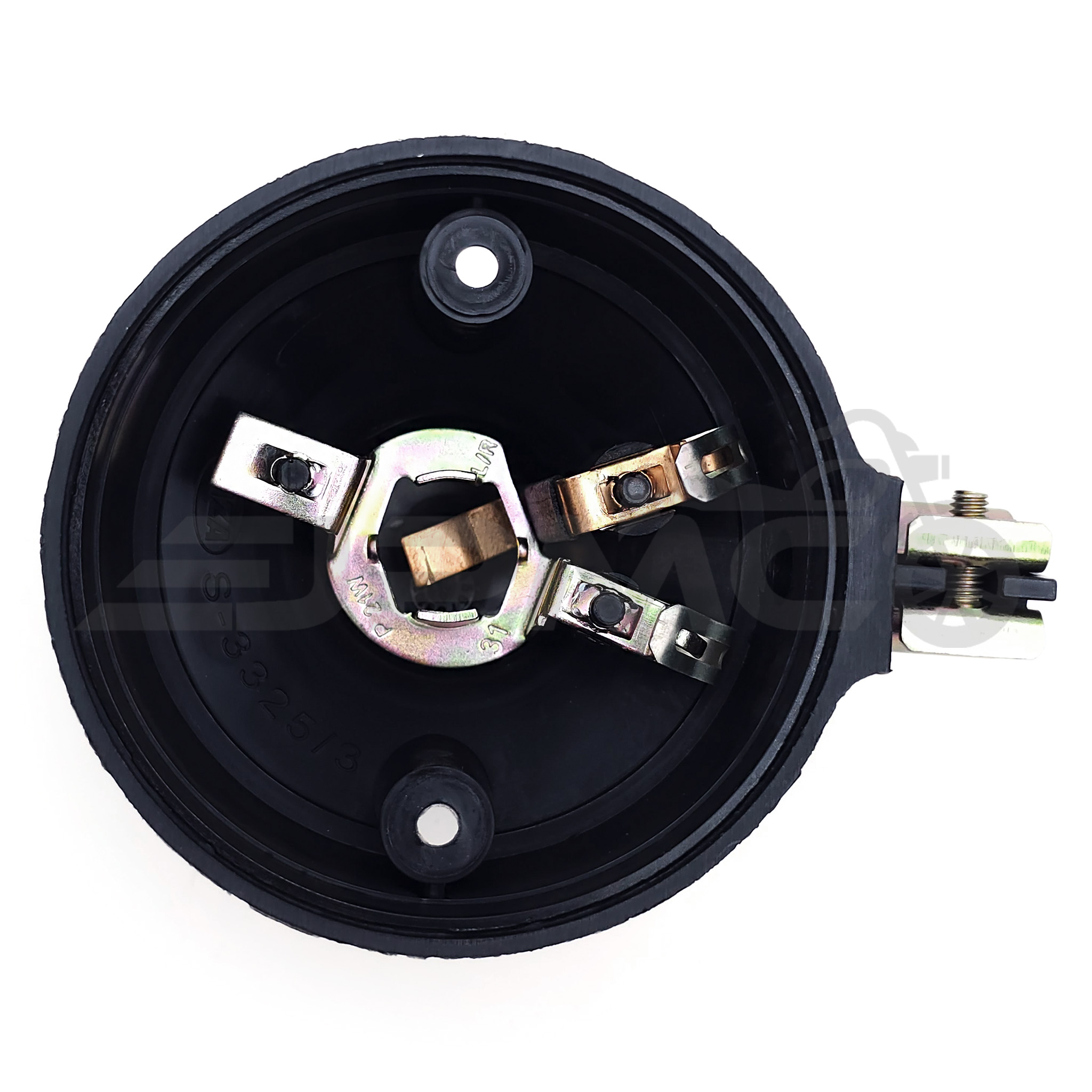 Set: 2 Blinker hinten, rund in Schwarz mit orangenem Glas - Simson S50, S51, S70, SR50, SR80, MZ ETZ, TS