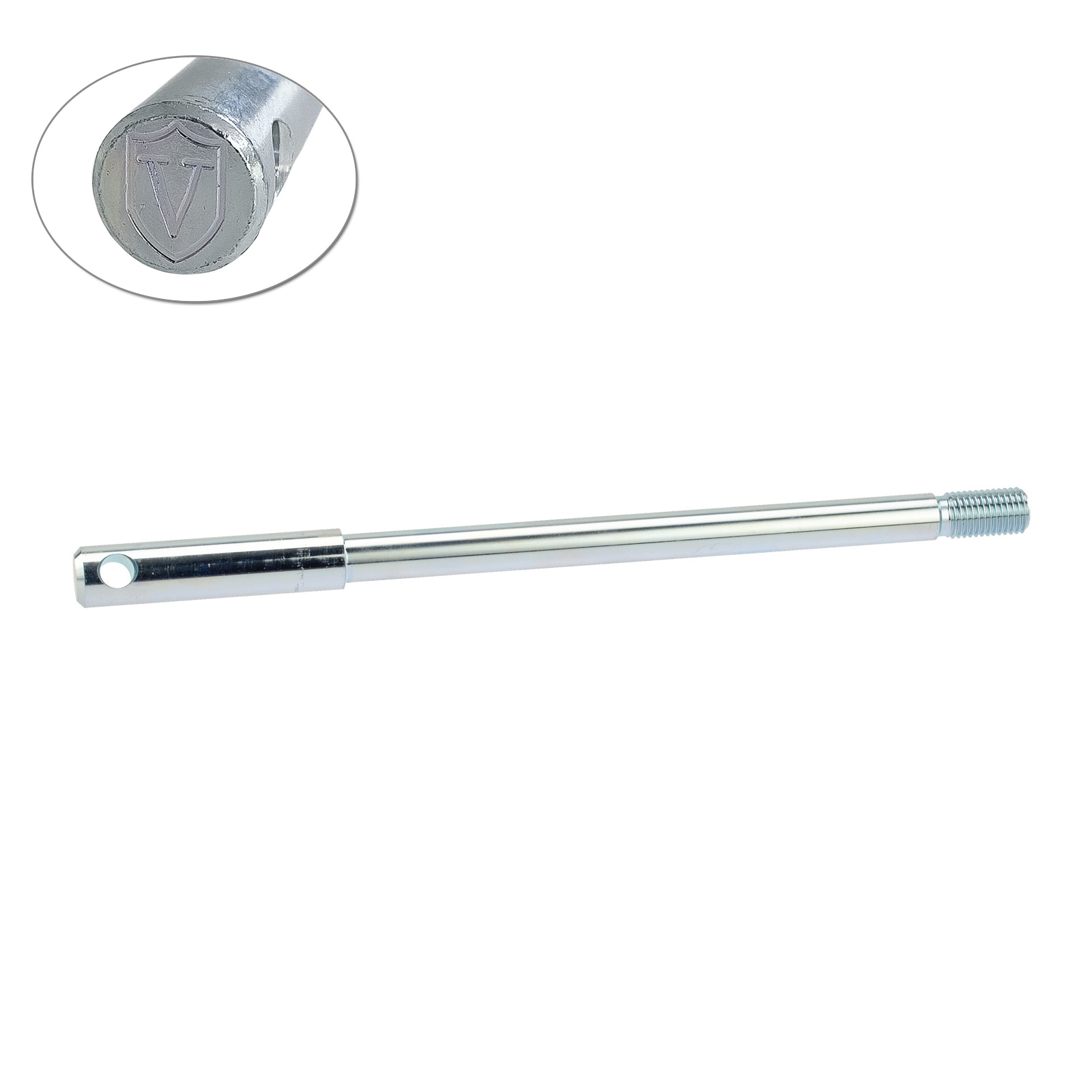 Steckachse vorn für Nabentachoantrieb 237mm (172mm/65mm) Steckachse vorn für Nabentachoantrieb 237mm (172mm/65mm)