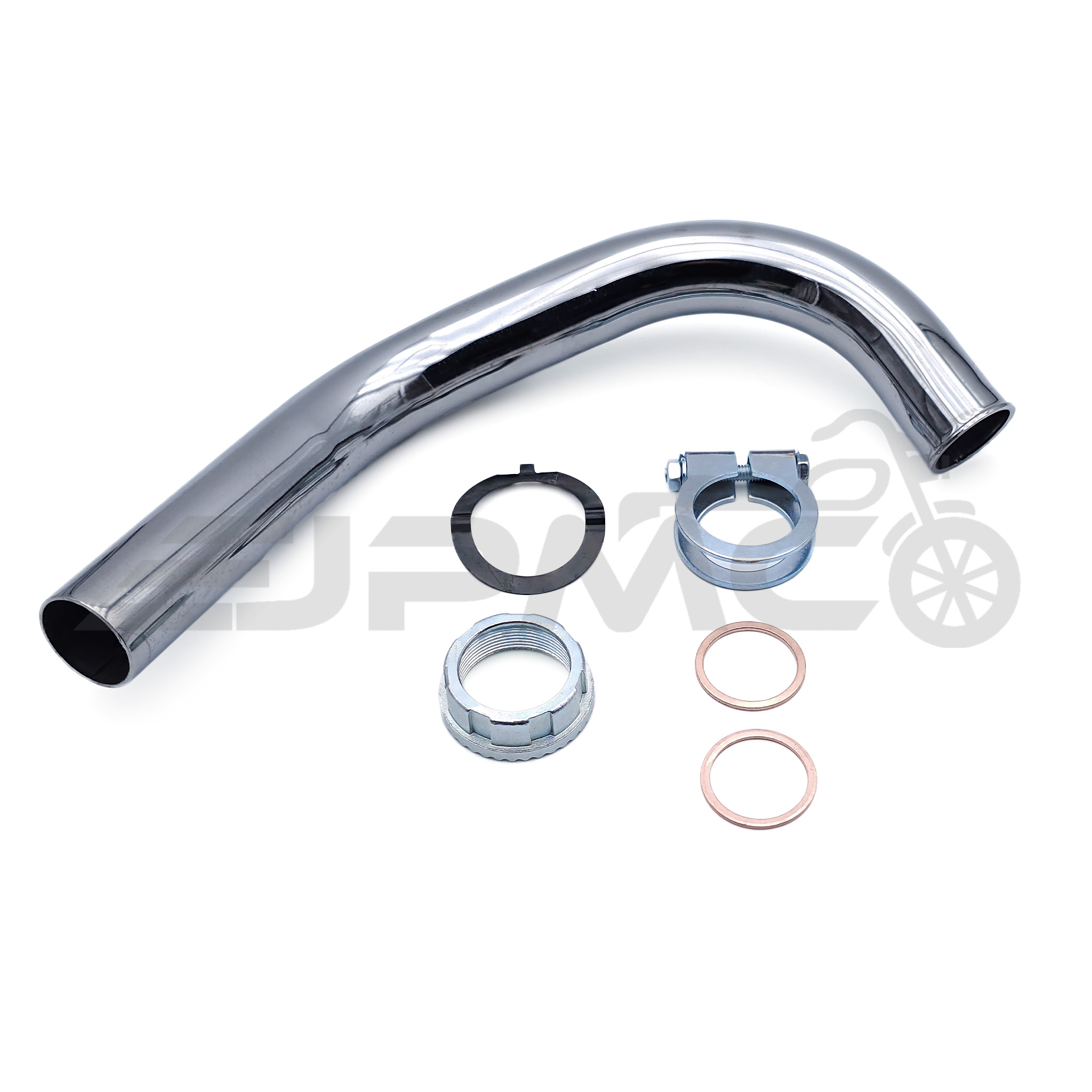 Krümmer Set Ø32mm Tuning 5-teilig verchromt für Simson S50, S51, S70, S53, S83