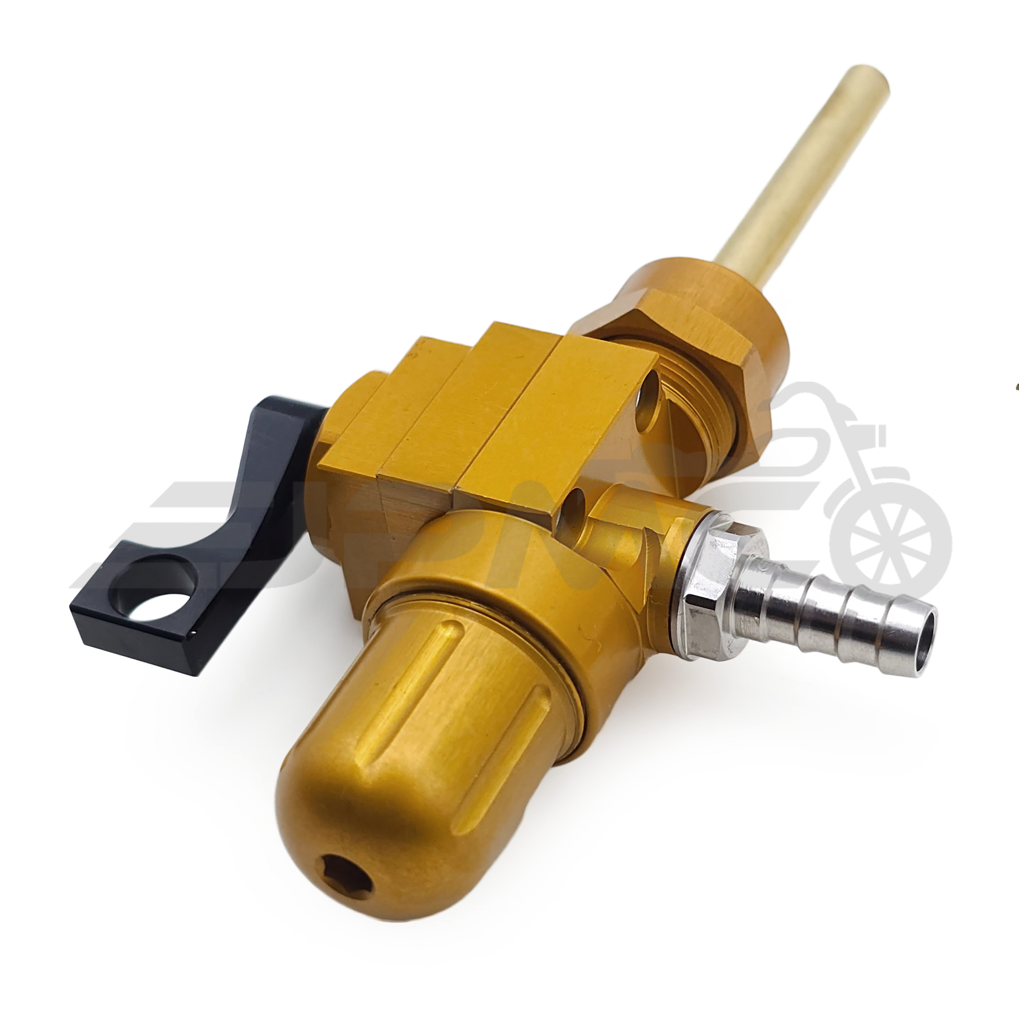 CNC Benzinhahn eloxiert 400 ml pro Minute - gold