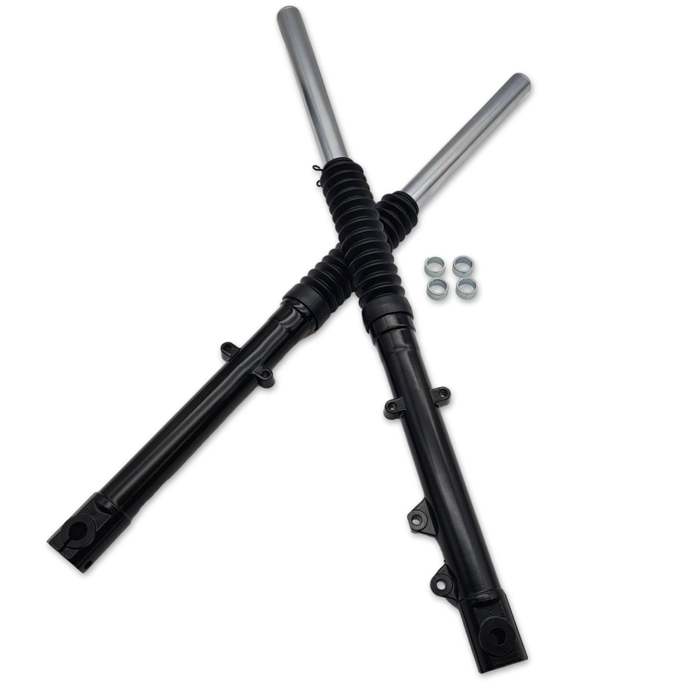 ZT-Tuning Telegabel-Set f. Scheibenbremse GEN2 (kurze Variante) Schwarz mit Teilegutachten S51, S70, S53 ZT-Tuning Telegabel-Set f. Scheibenbremse GEN2 (kurze Variante) Schwarz mit Teilegutachten S51, S70, S53