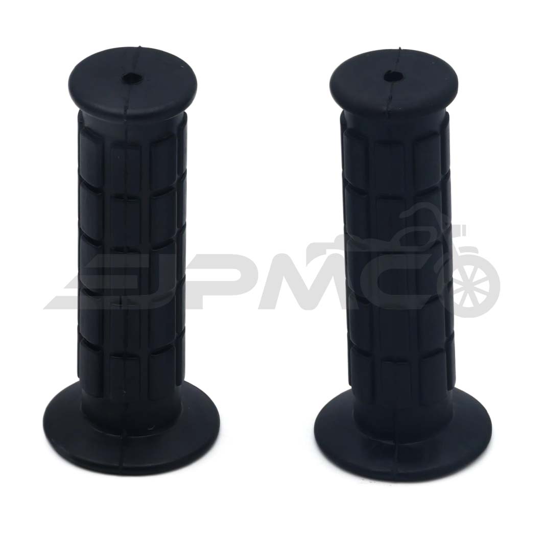 Set: Lenkergummis für Gasdrehgriff und Festgriff, Waffelmuster, schwarz - für Simson S50, S51, S70, SR50, SR80 Set: Lenkergummis für Gasdrehgriff und Festgriff, Waffelmuster, schwarz - für Simson S50, S51, S70, SR50, SR80