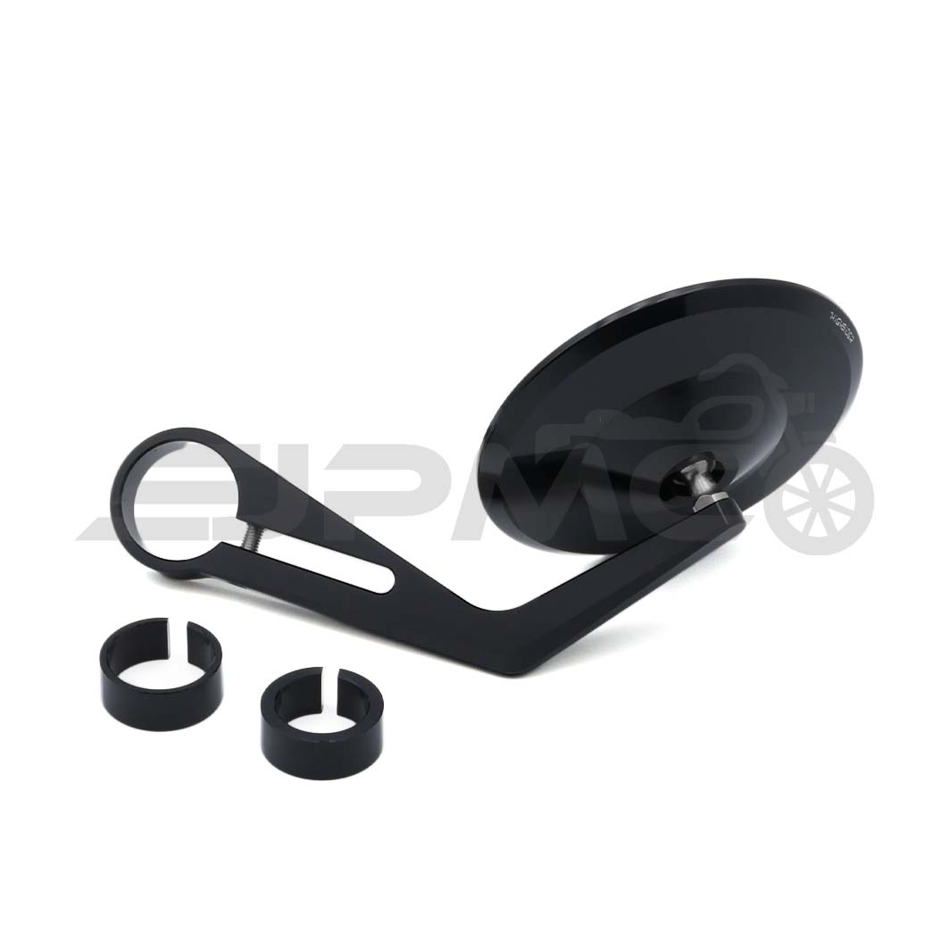 Lenkerendenspiegel schwarz rund mit E-Nummer Lenkerendenspiegel schwarz rund mit E-Nummer