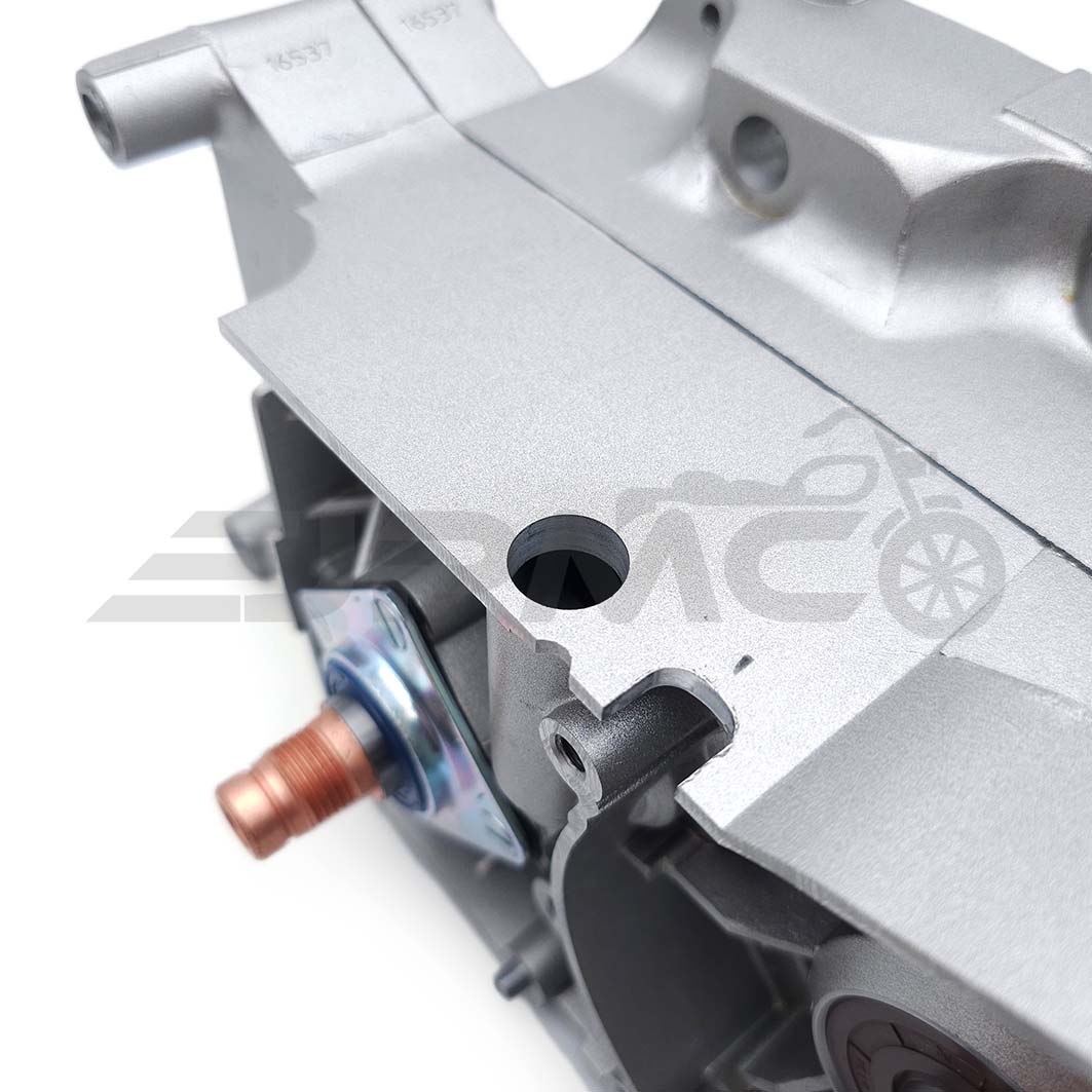 Rumpfmotor M500- mit Sportgetriebe 5-Gang kurz (23:32), Laufbuchse ø 46mm, Silbermetallic - Simson S51, KR51/2 Schwalbe, SR50 Rumpfmotor M500- mit Sportgetriebe 5-Gang kurz (23:32), Laufbuchse ø 46mm, Silbermetallic - Simson S51, KR51/2 Schwalbe, SR50