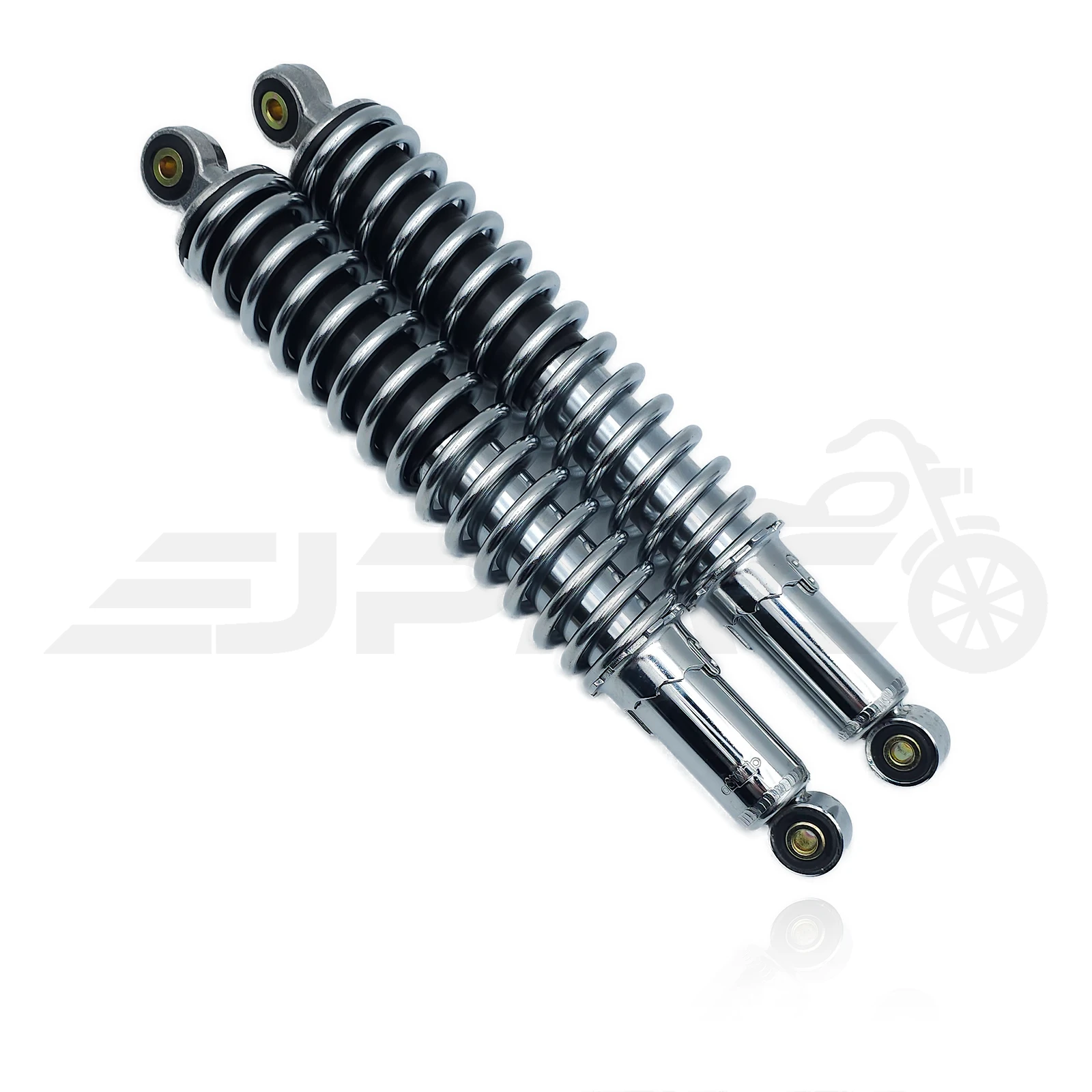 SWH Sport Federbein-Set für Simson – 365 mm, Schwarz/Chrom