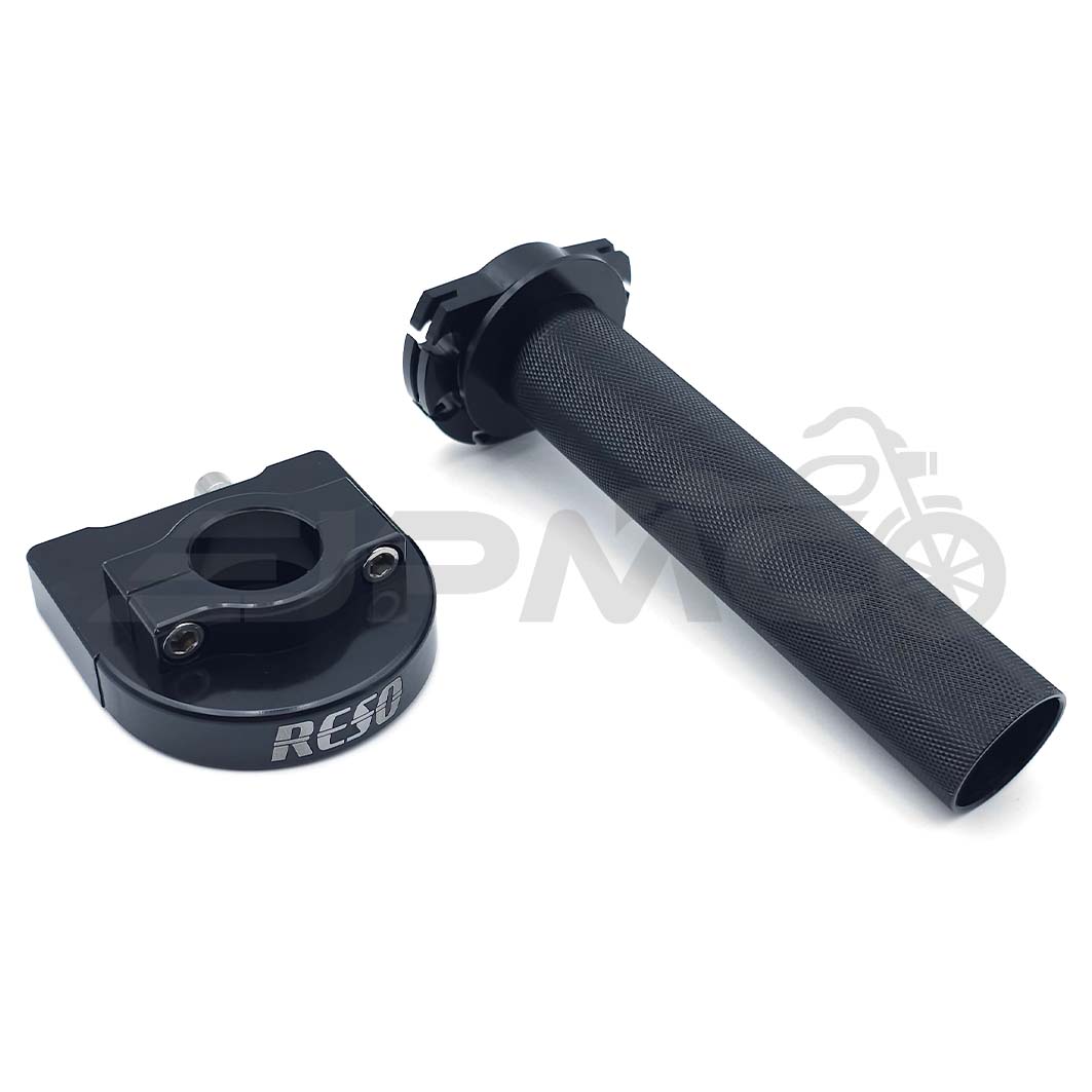 RESO Schnellgasgriff ALU schwarz eloxiert, passend für Simson 22mm Lenker PWK, Mikuni, BVF RESO Schnellgasgriff ALU schwarz eloxiert, passend für Simson 22mm Lenker PWK, Mikuni, BVF
