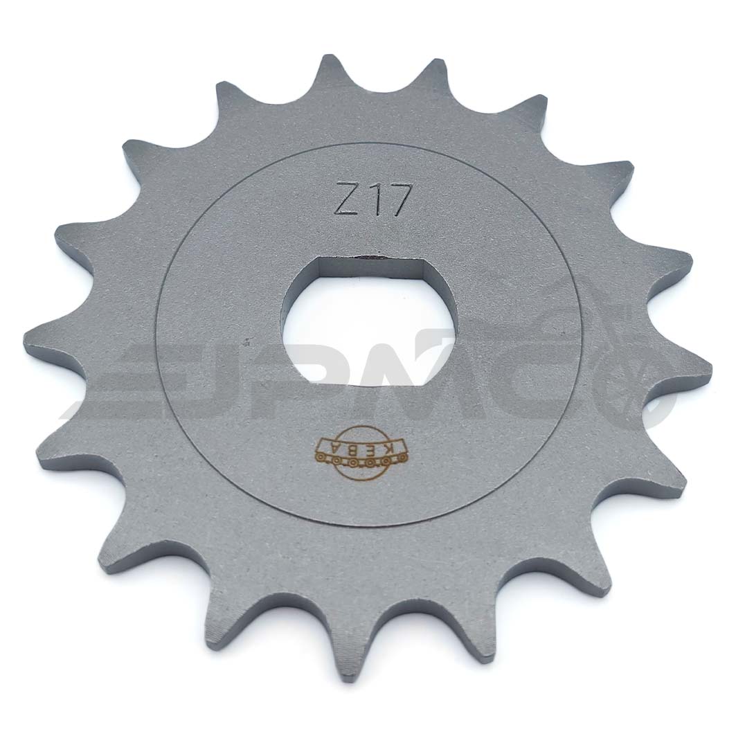 Ritzel, kleines Kettenrad, 17 Zahn - Simson S51, S70, S53, S83, KR51/2 Schwalbe, SR50, SR80 Ritzel, kleines Kettenrad, 17 Zahn - Simson S51, S70, S53, S83, KR51/2 Schwalbe, SR50, SR80