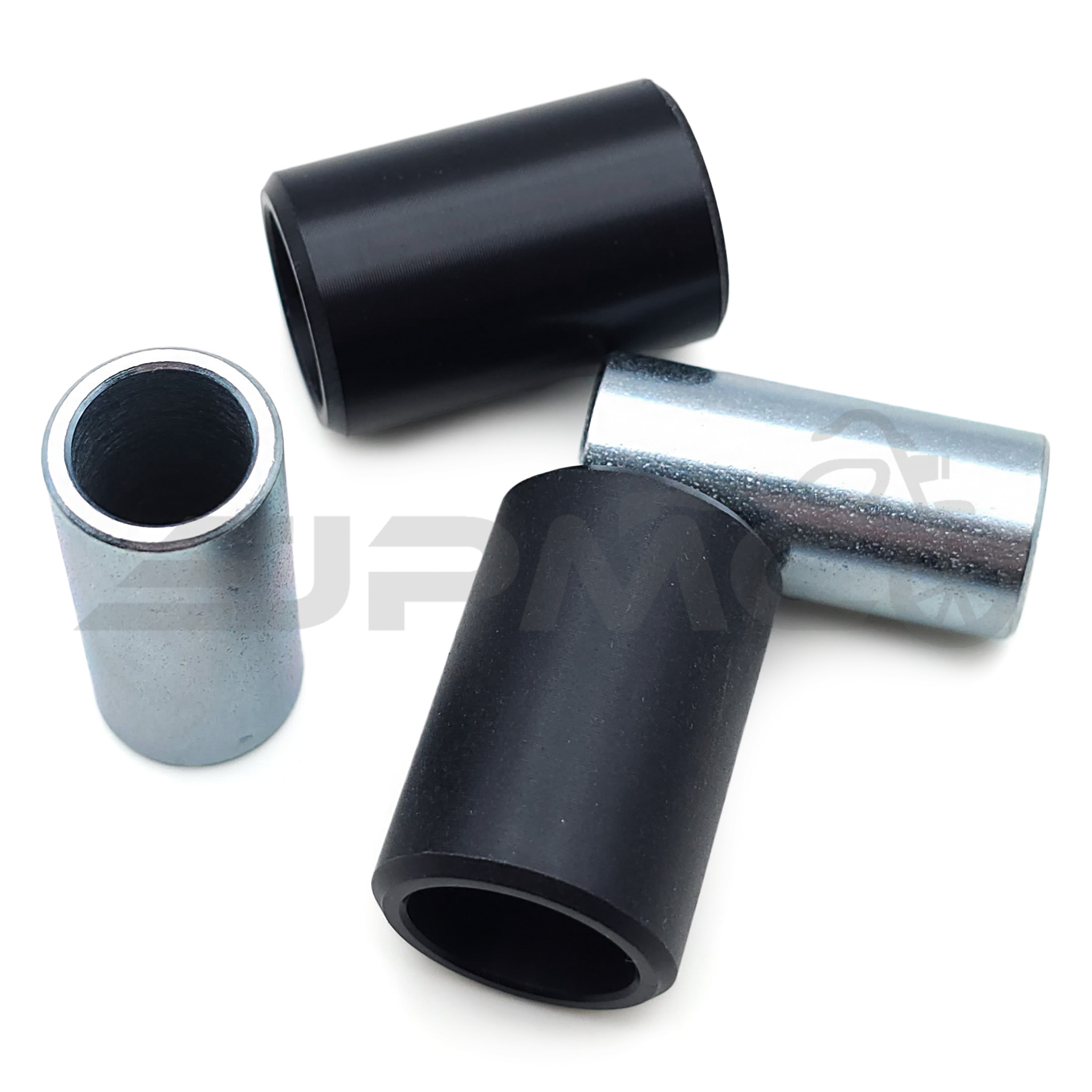 SET 2x Polyamidbuchse + 2x Innenrohr - für Schwinge u. Motorlager f. Simson KR51 Schwalbe