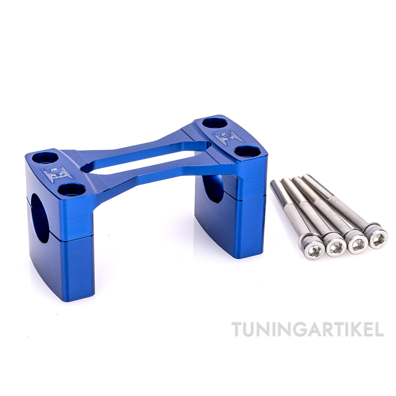 Racing CNC Lenkerklemme inkl. Teilegutachten f. Simson S51, S50 - Blau