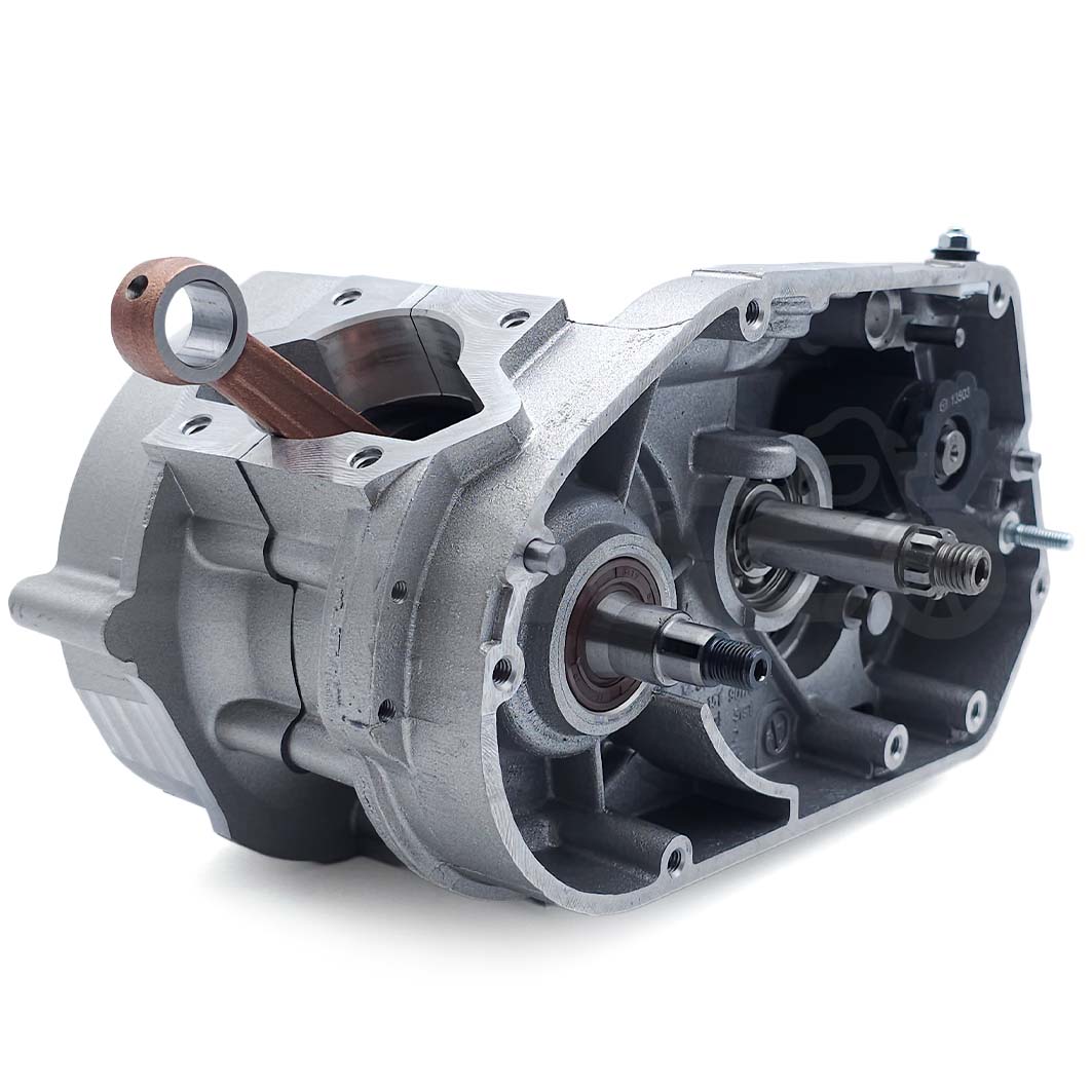 Rumpfmotor M500- mit Sportgetriebe 5-Gang kurz (23:32), Laufbuchse ø 46mm, Silbermetallic - Simson S51, KR51/2 Schwalbe, SR50 Rumpfmotor M500- mit Sportgetriebe 5-Gang kurz (23:32), Laufbuchse ø 46mm, Silbermetallic - Simson S51, KR51/2 Schwalbe, SR50