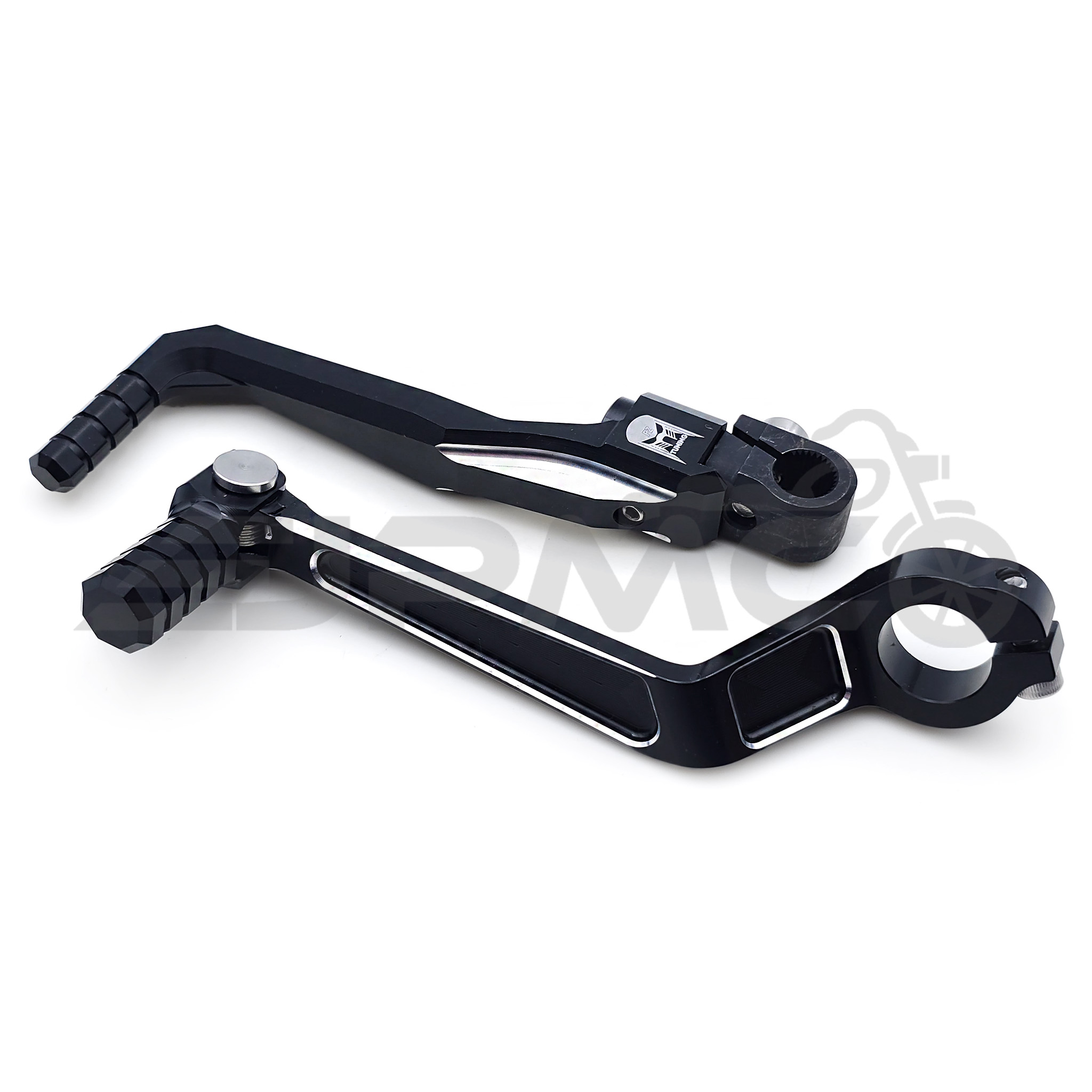 CNC Kickstarter & CNC Schalthebel Set von PZ-Tuning f. Simson – GEN2 - Schwarz