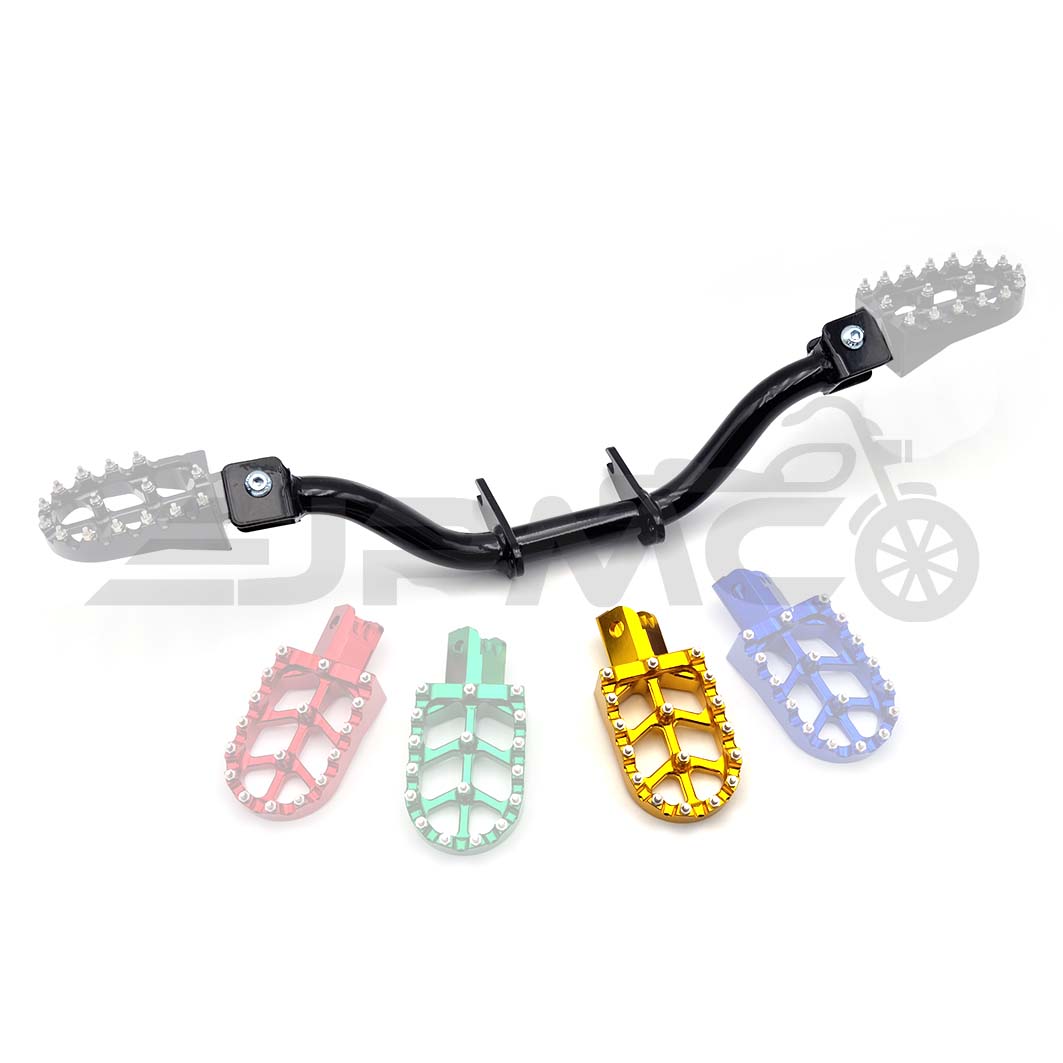 Racing SH Fußrastenträger mit CNC Klappfußrasten Gold passend für Simson S50, S51, S70